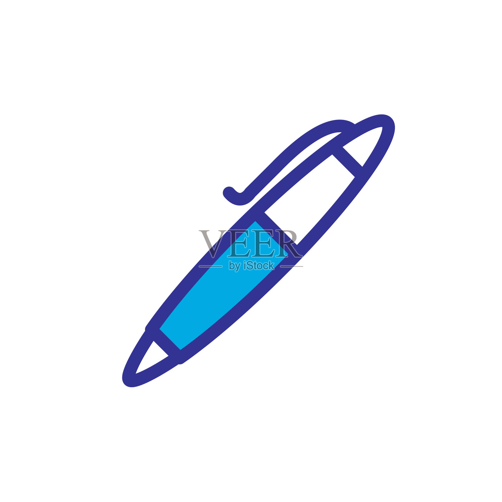 钢笔图标矢量设计潮流插画图片素材