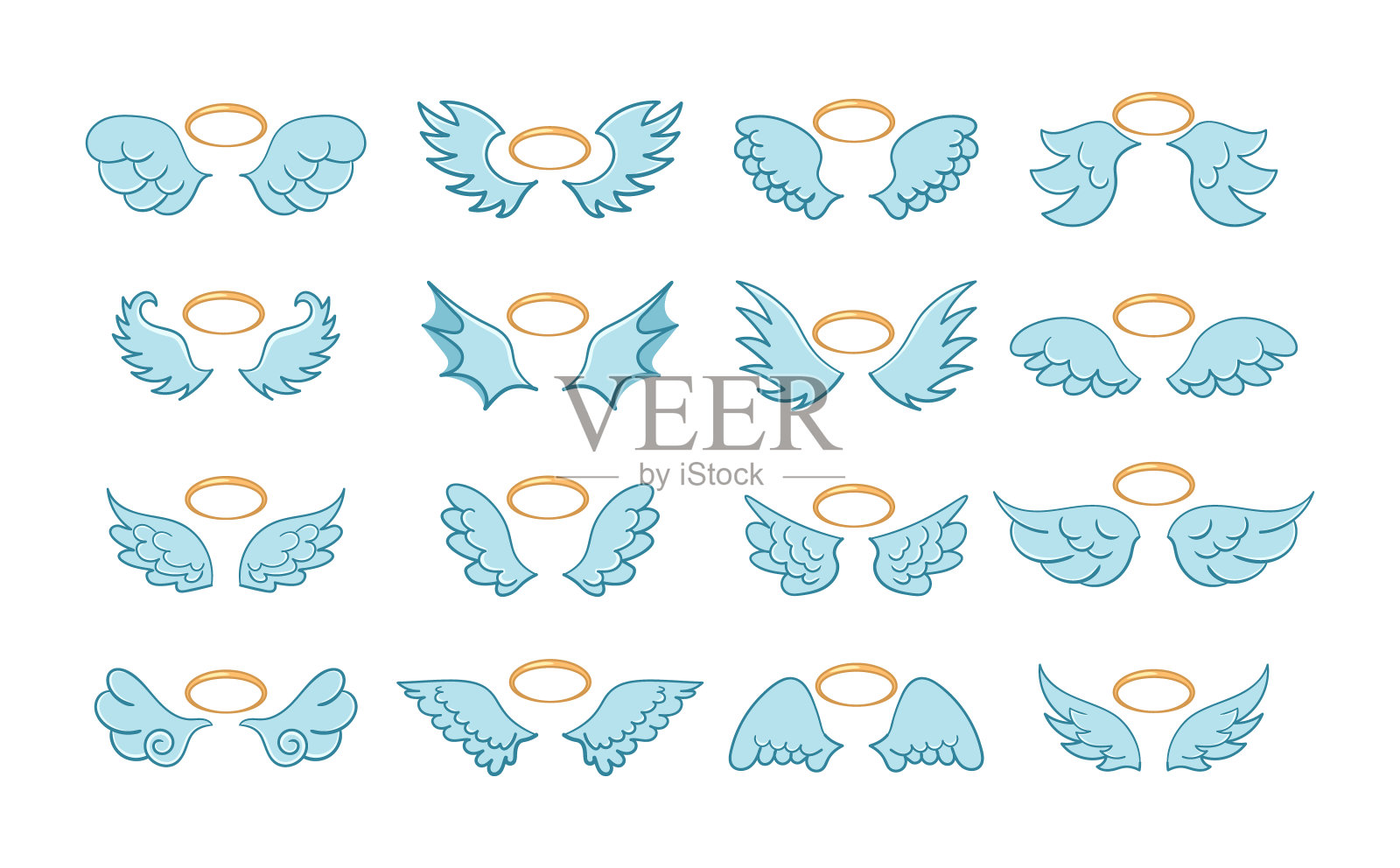 天使的翅膀。设计元素图片