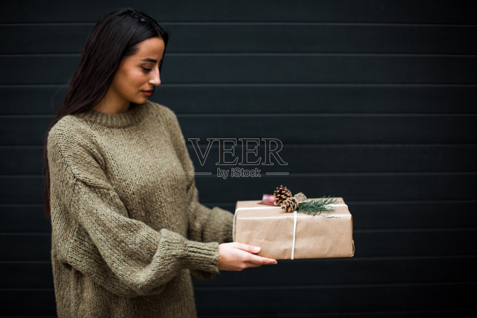 礼物包装展示照片摄影图片