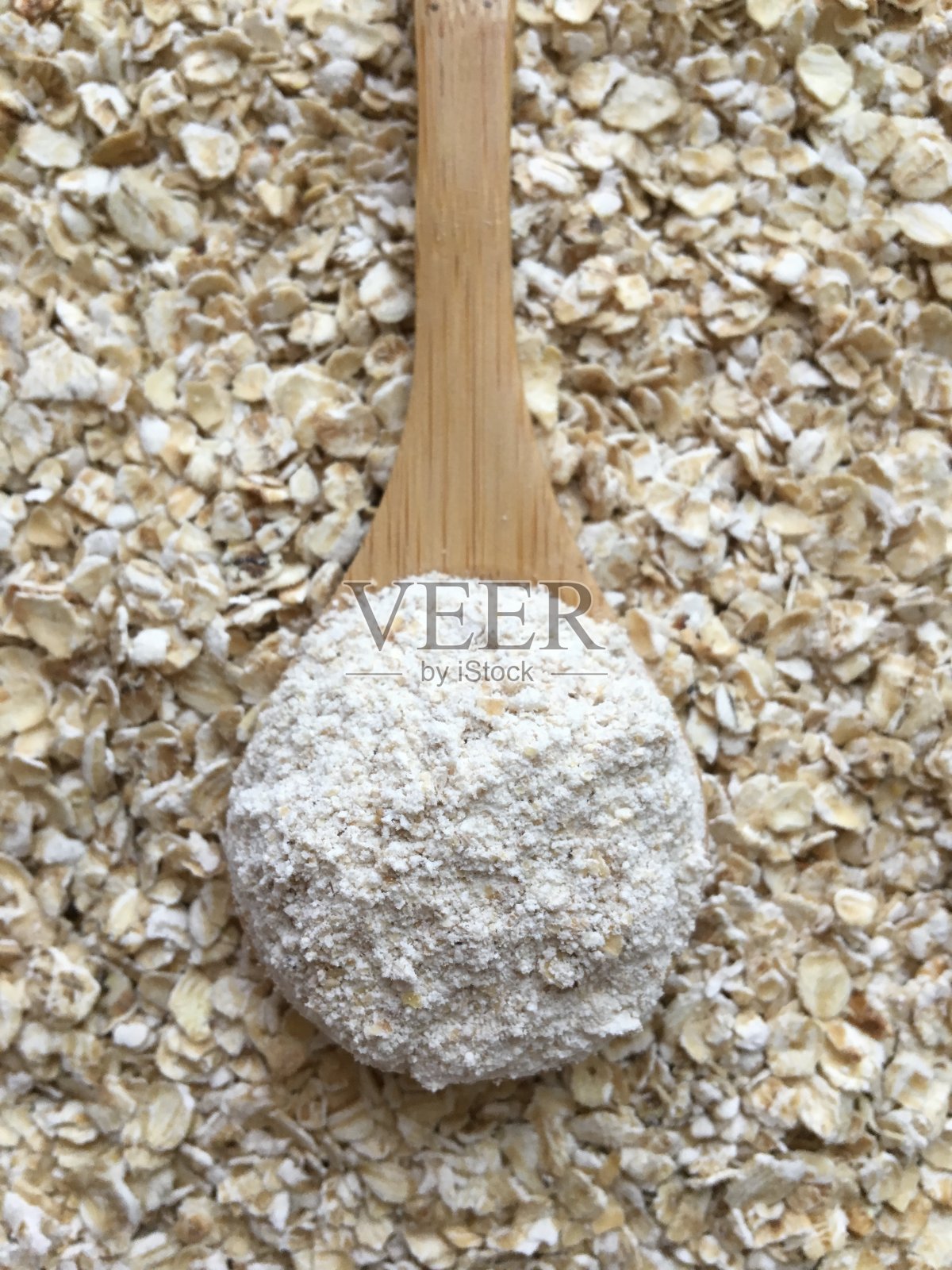 燕麦粉和燕麦片背景照片摄影图片