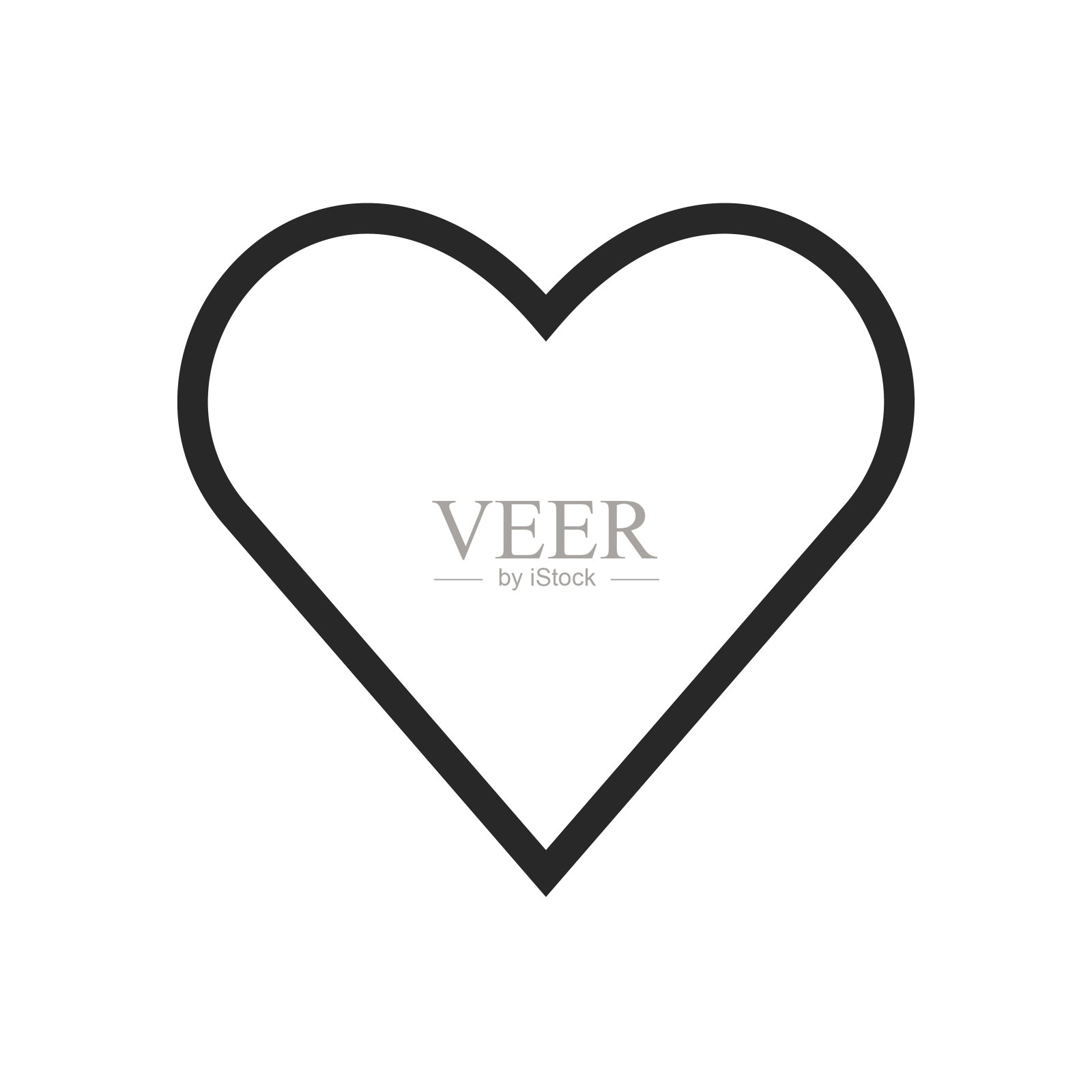 爱心图标矢量图插画图片素材