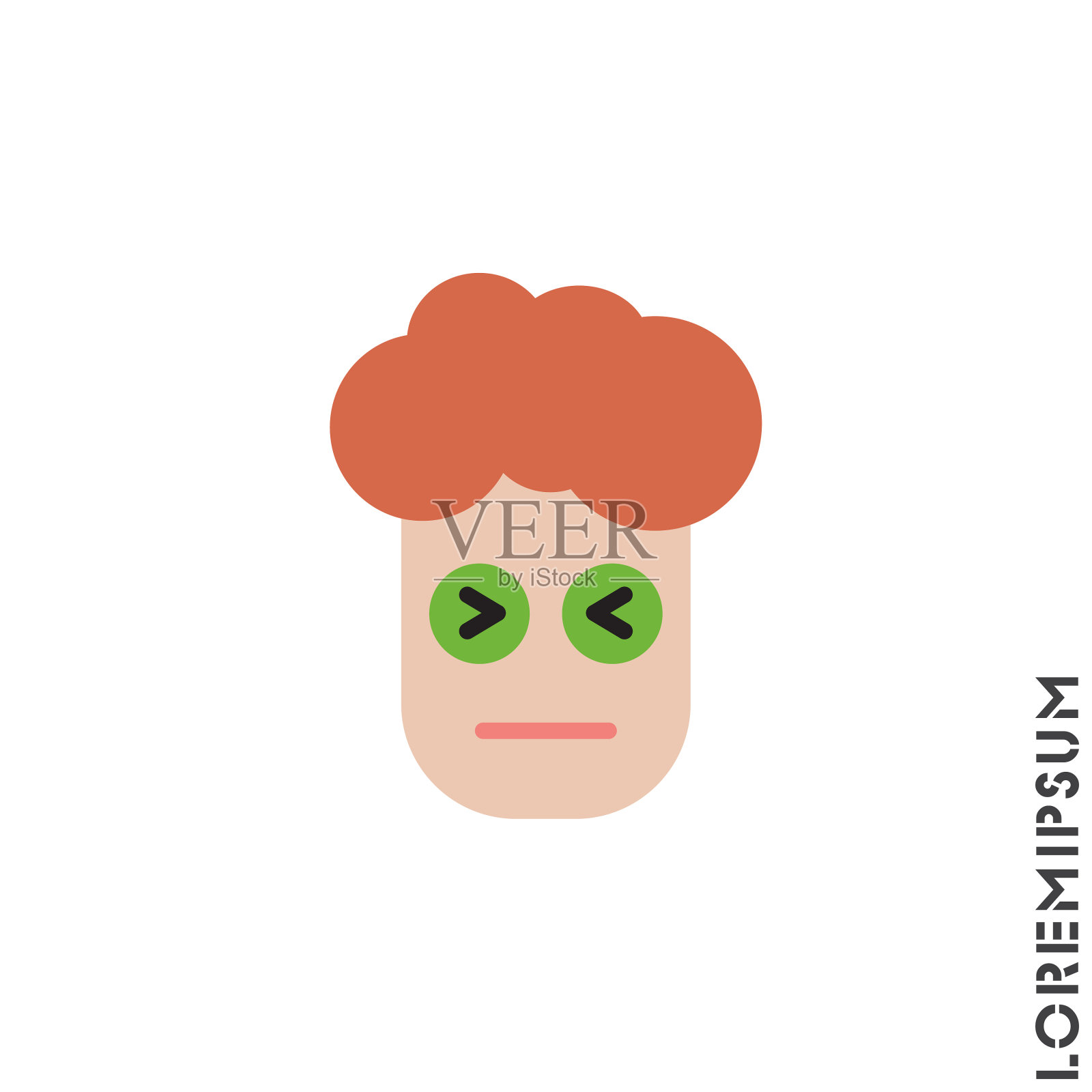 愤怒的表情男孩，男人图标向量。悲伤的表情符号。颜色风格标志的移动概念和网页设计。愤怒的脸象征插图。像素矢量图形-矢量。愤怒的图标矢量插画图片素材