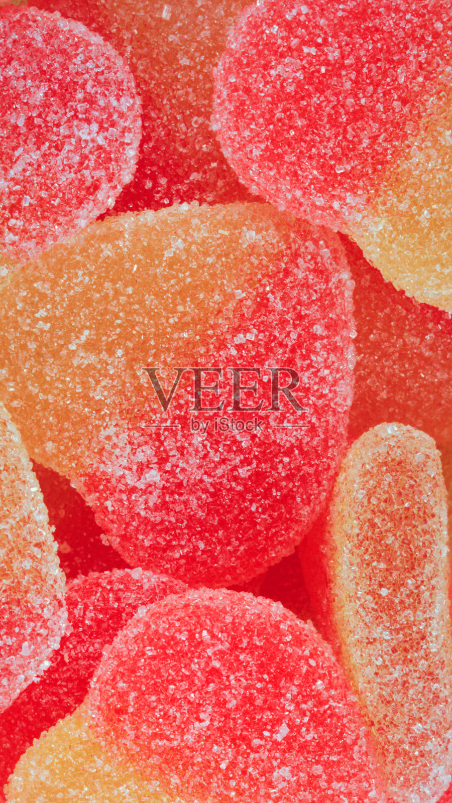 许多多色水果果冻照片摄影图片