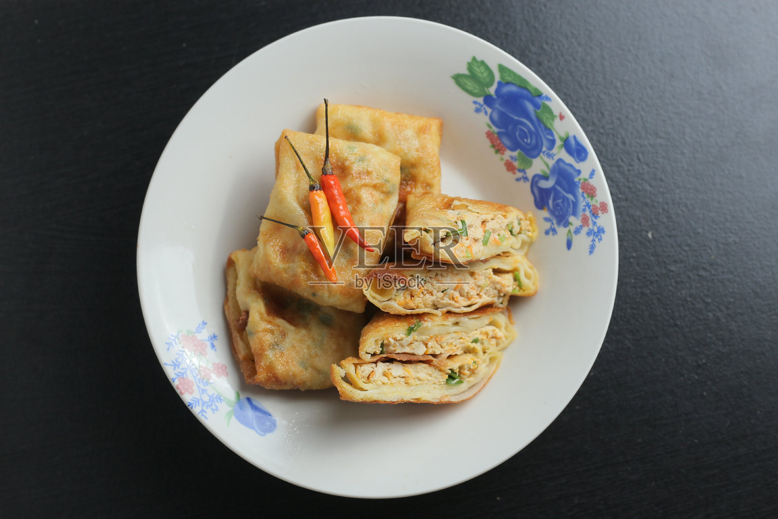 蛋玉米饼照片摄影图片