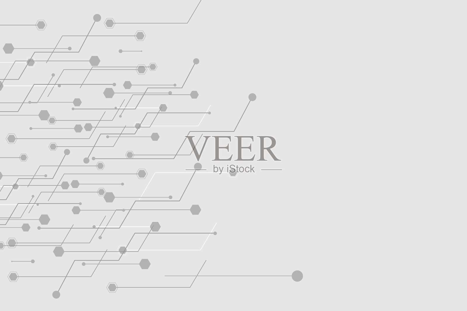 抽象的技术背景，各种技术要素。插画图片素材