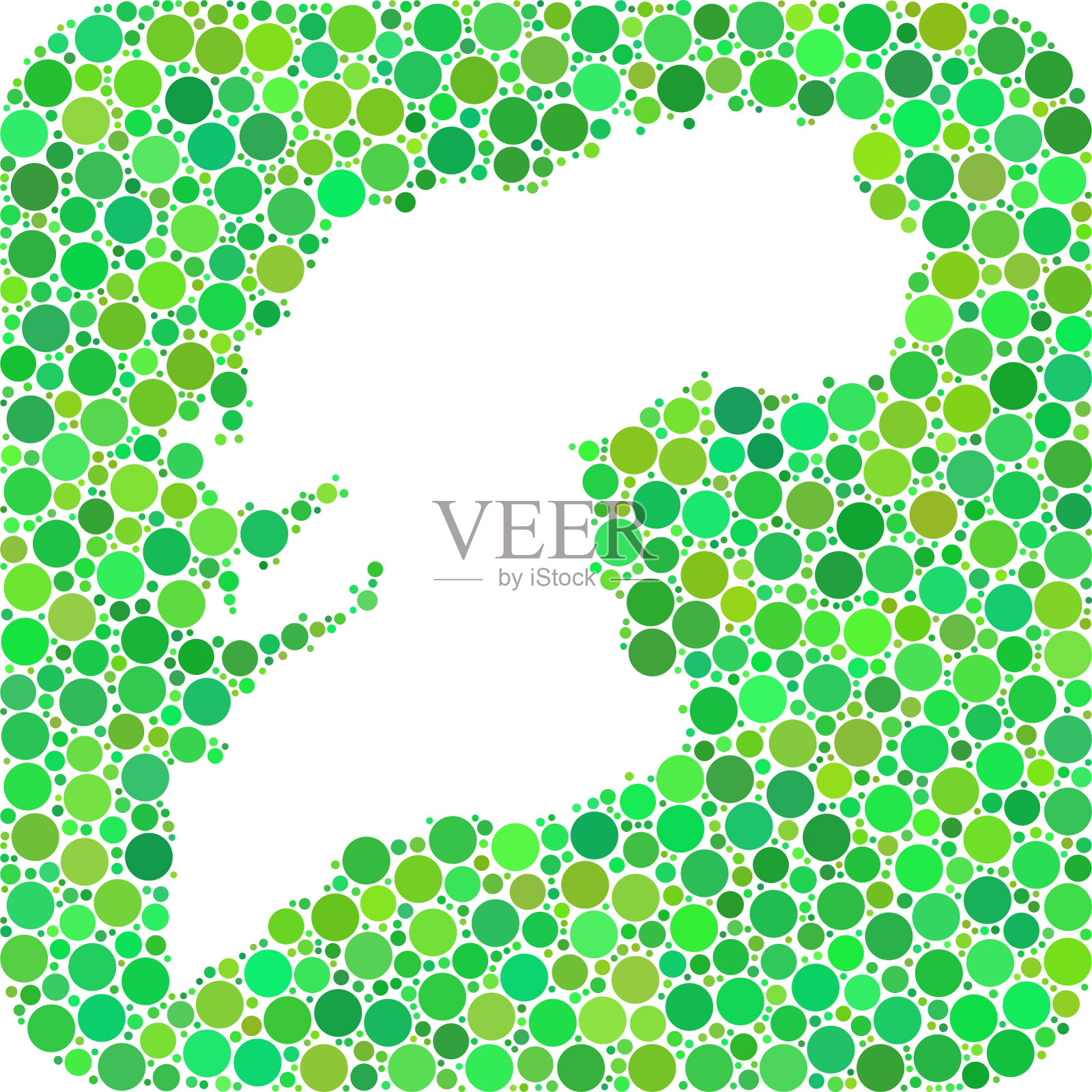 地图蓬特韦德拉省-虚线拼贴插画图片素材