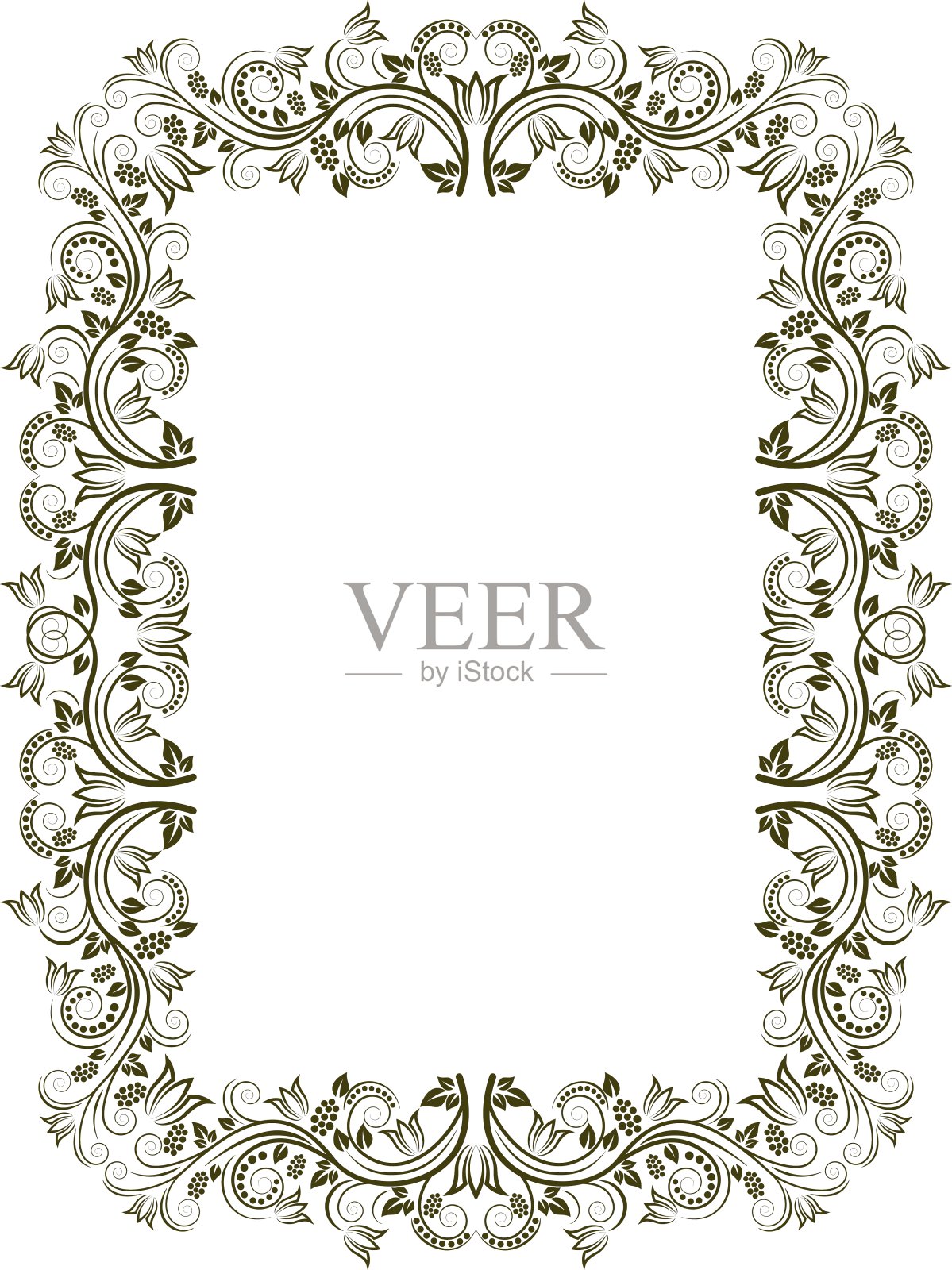 花的框架设计元素图片