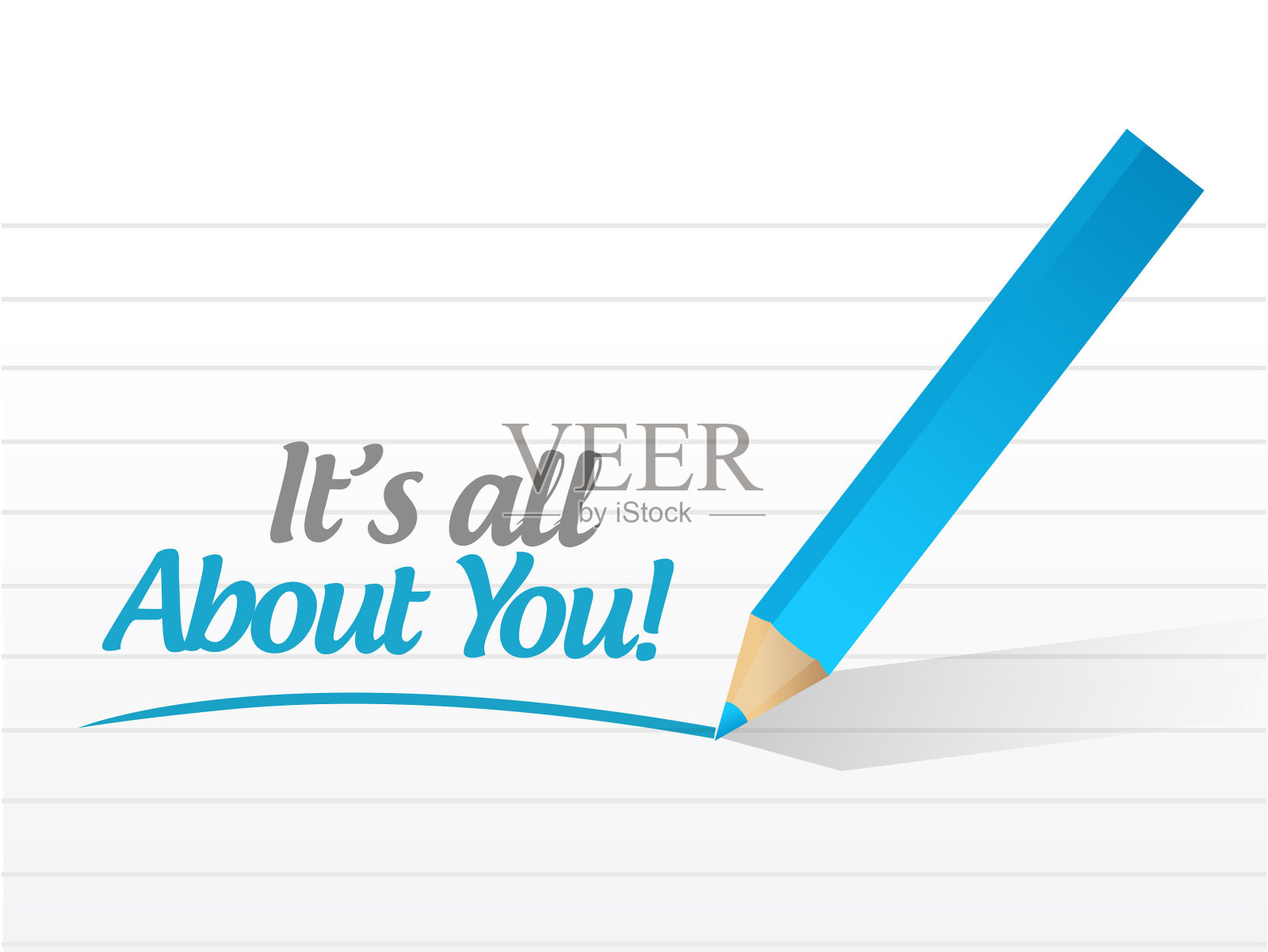 它是关于你的信息插图设计插画图片素材