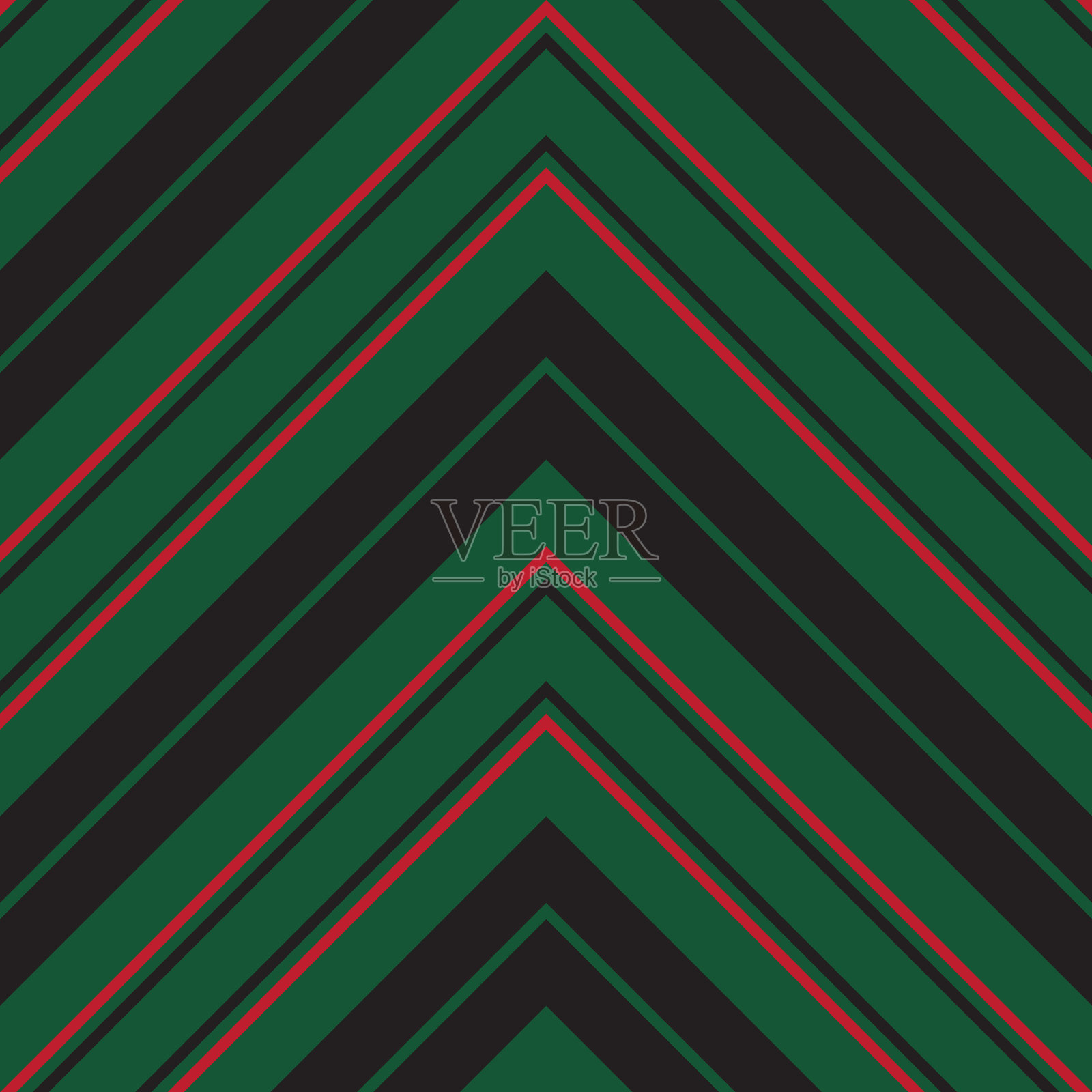 圣诞人字形斜条纹无缝插画图片素材