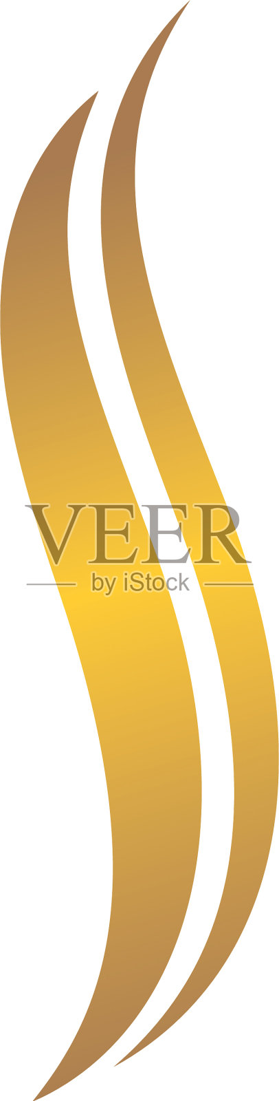 发型波浪图标设计插画图片素材