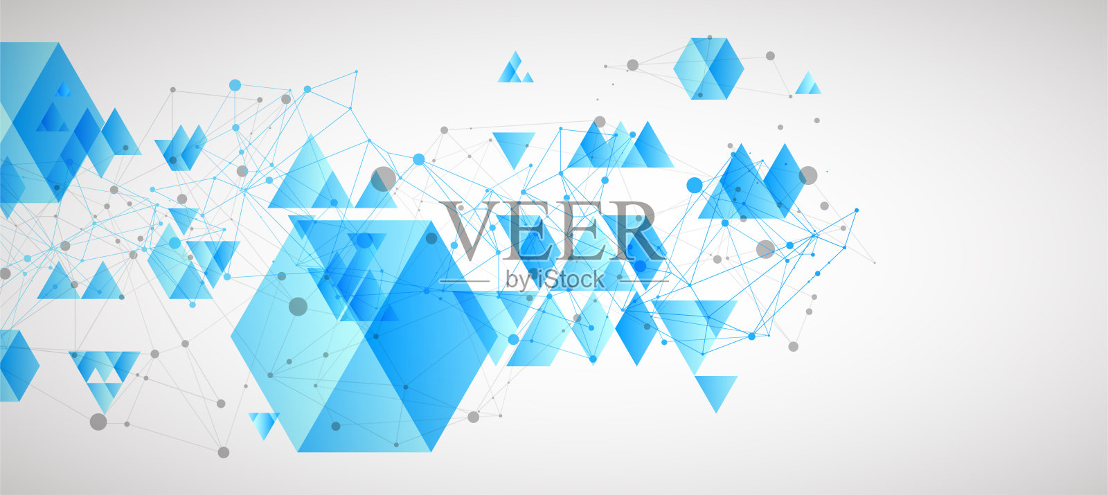 摘要具有神经丛效应的矢量背景。插画图片素材