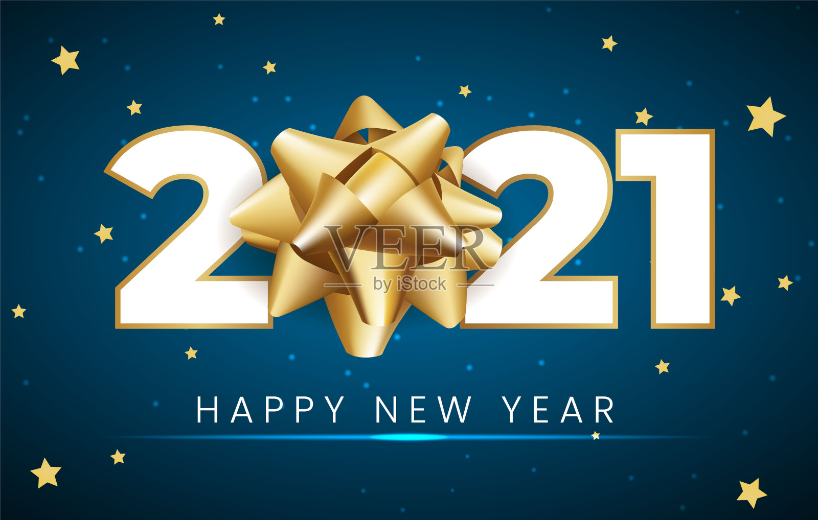 现实高质量的黑色背景新年快乐。孤立向量元插画图片素材