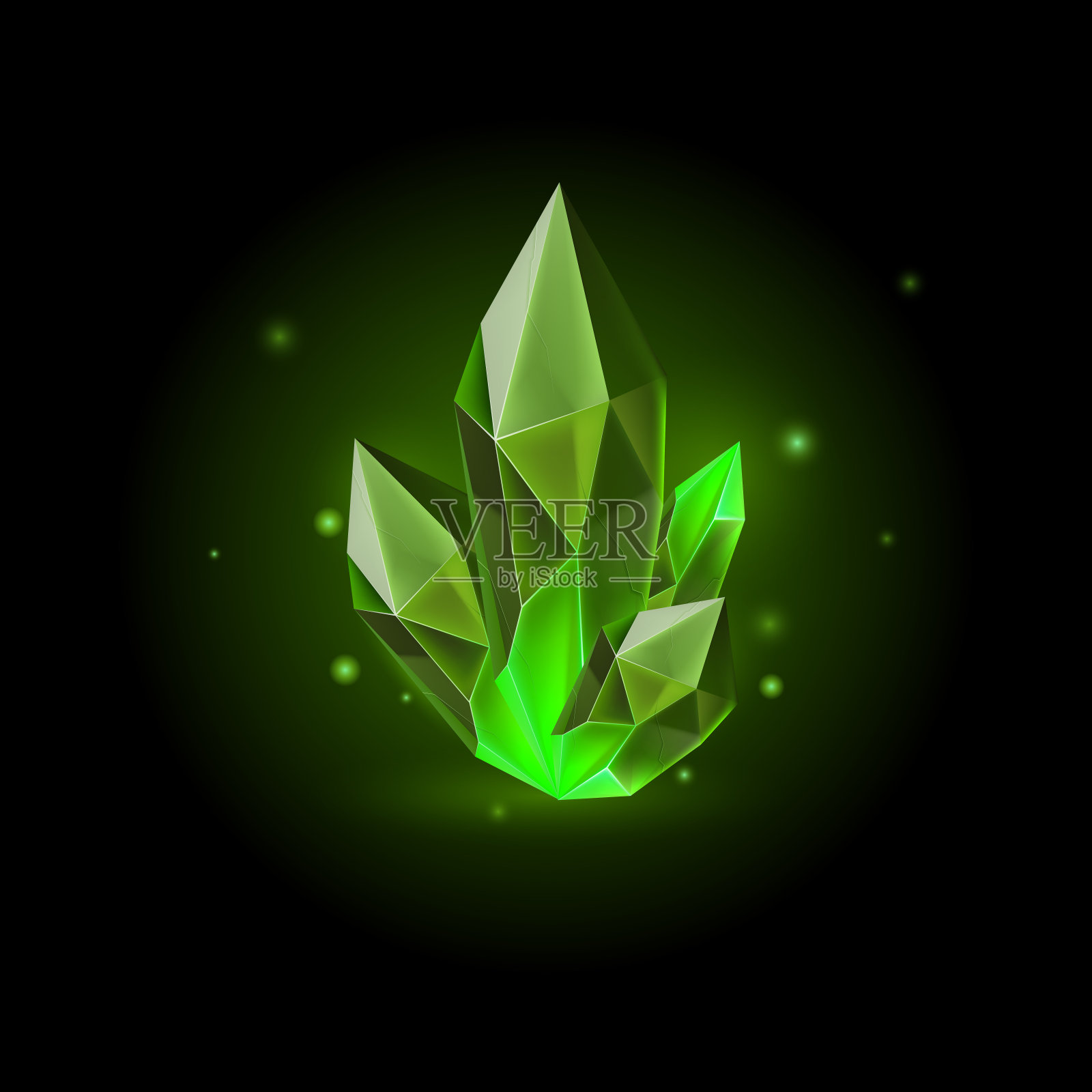 水晶插画图片素材