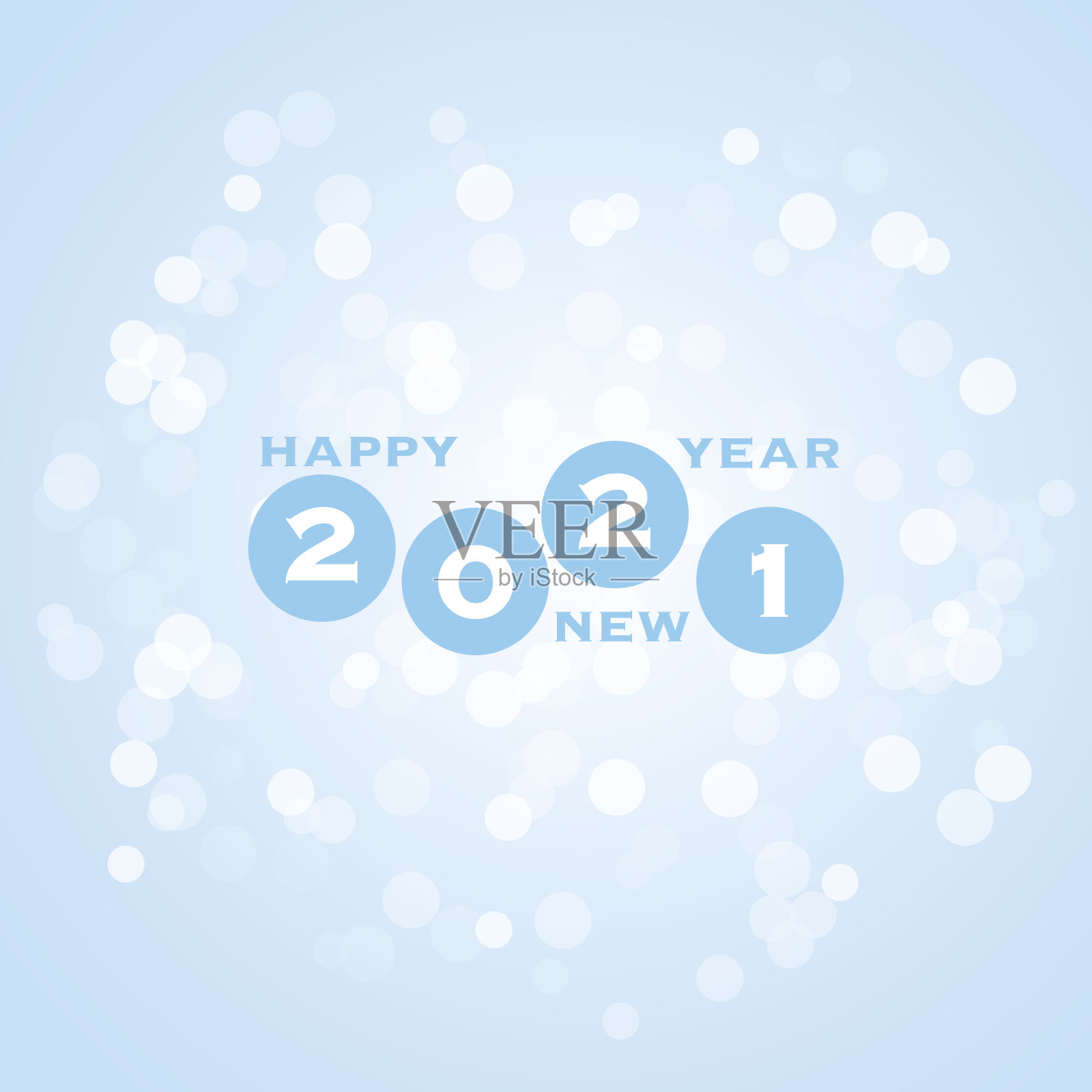 新年贺卡背景- 2021年插画图片素材