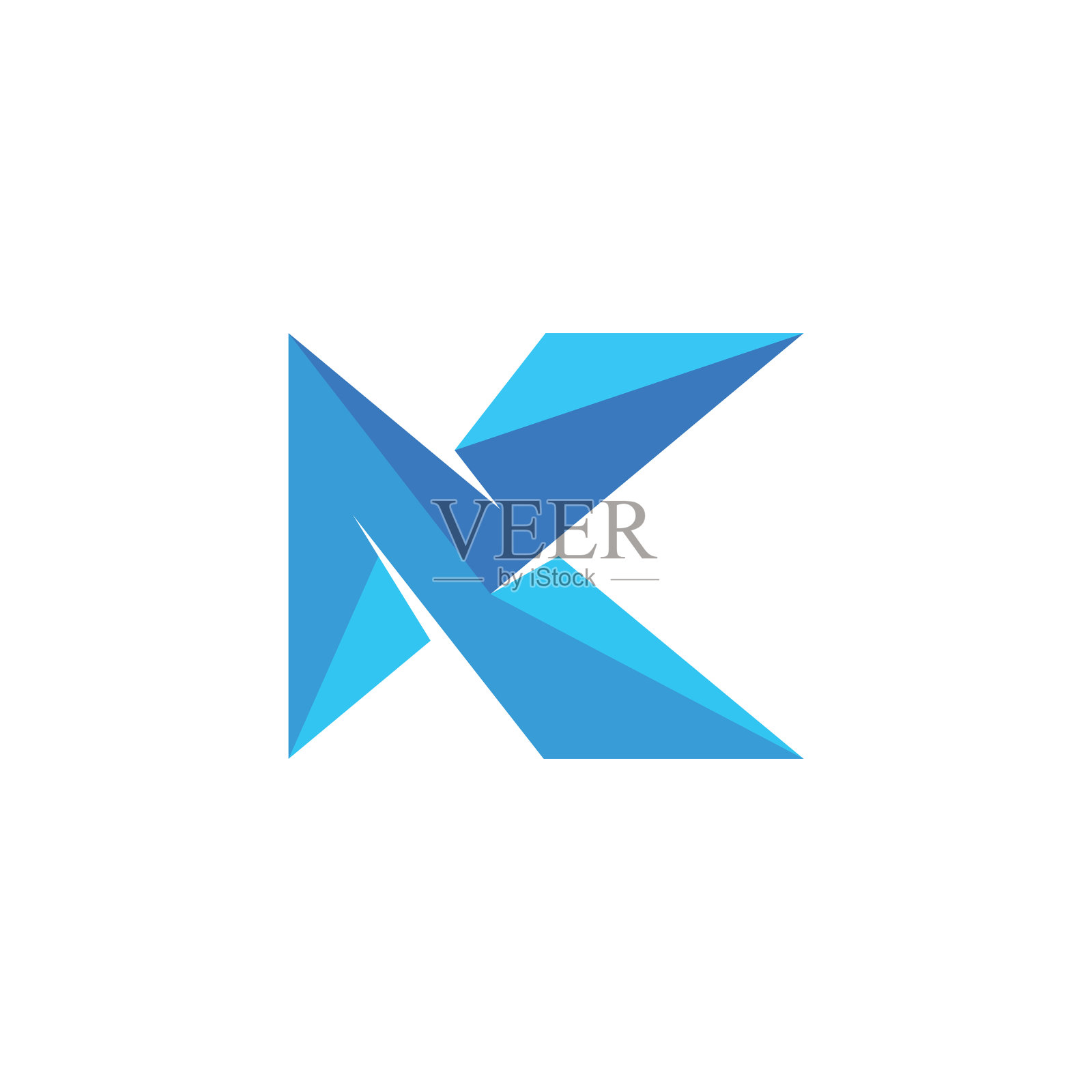 首字母k标志设计模板图标素材