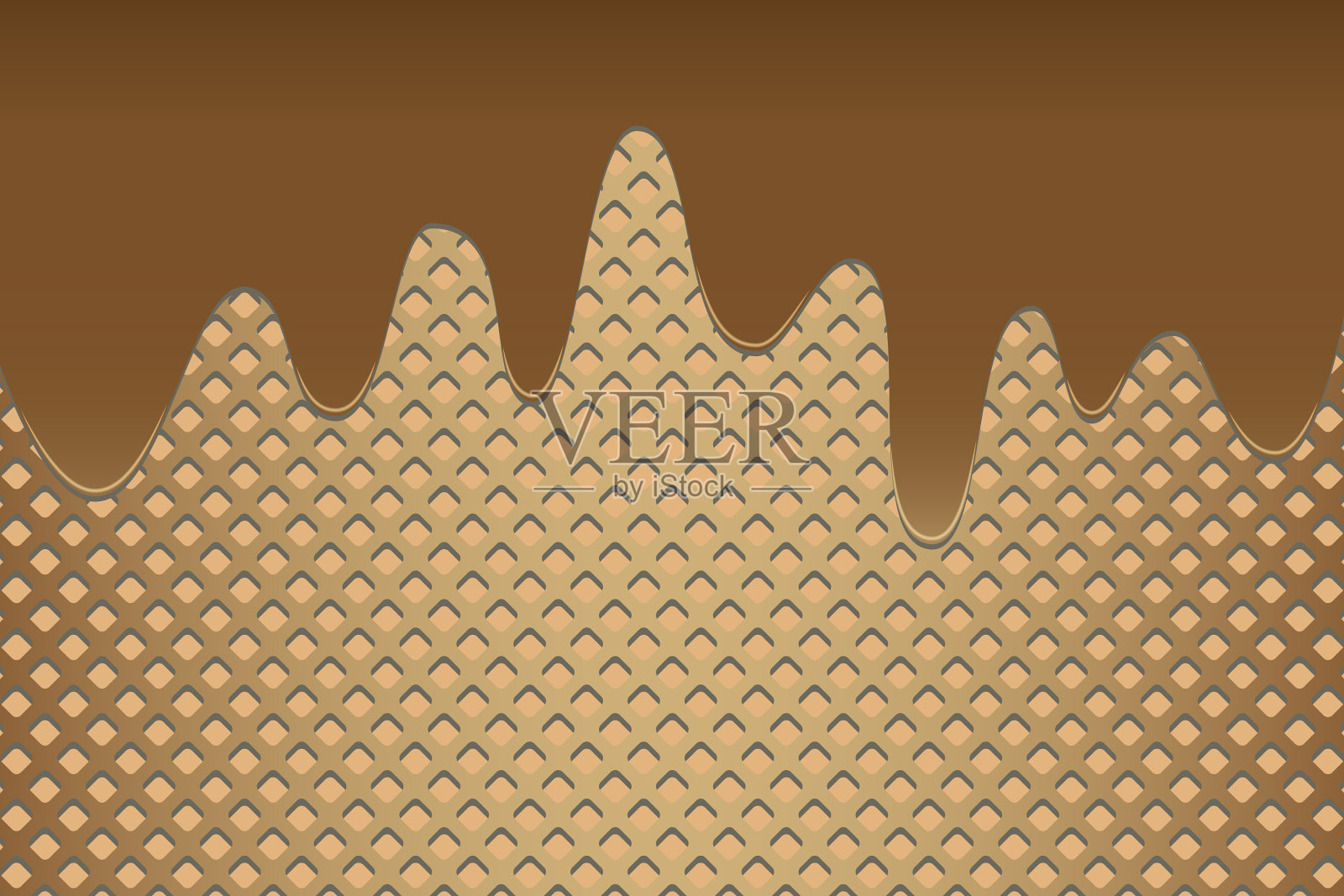 巧克力华夫饼背景威化饼纹理插画图片素材