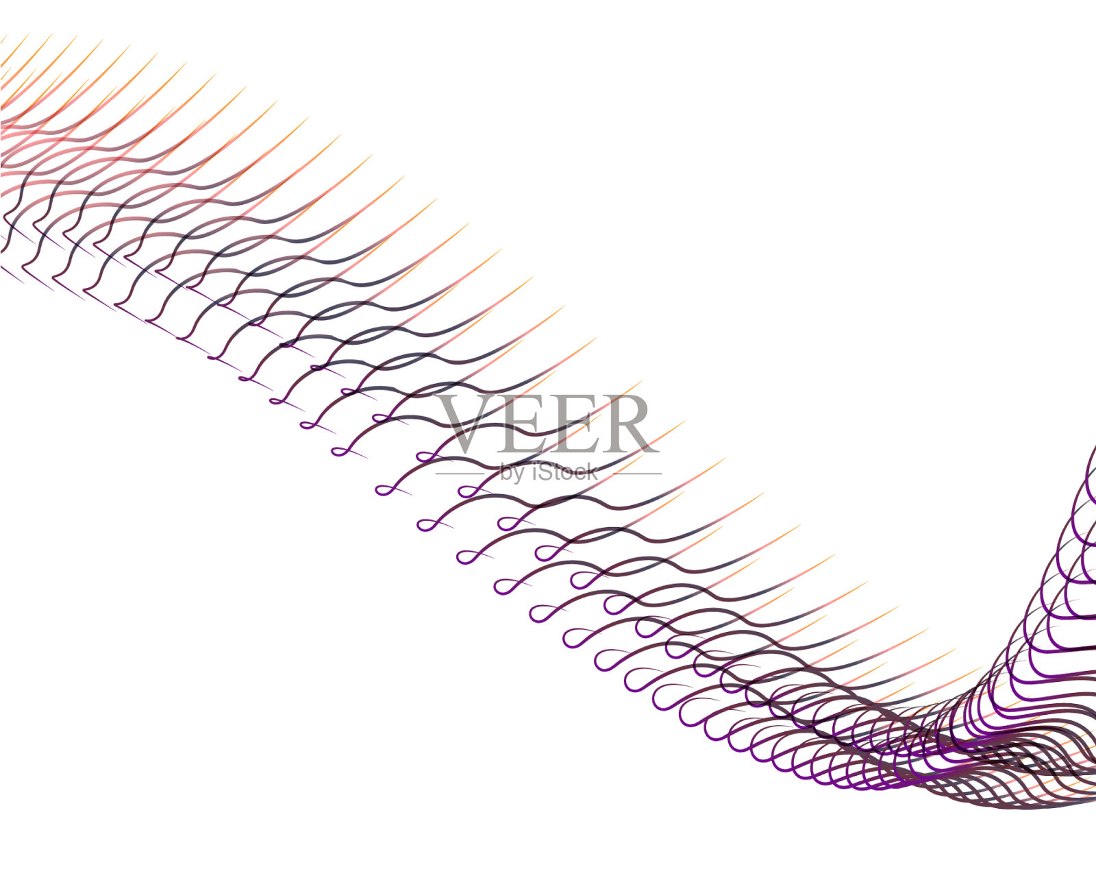 抽象背景混合波线设计插画图片素材