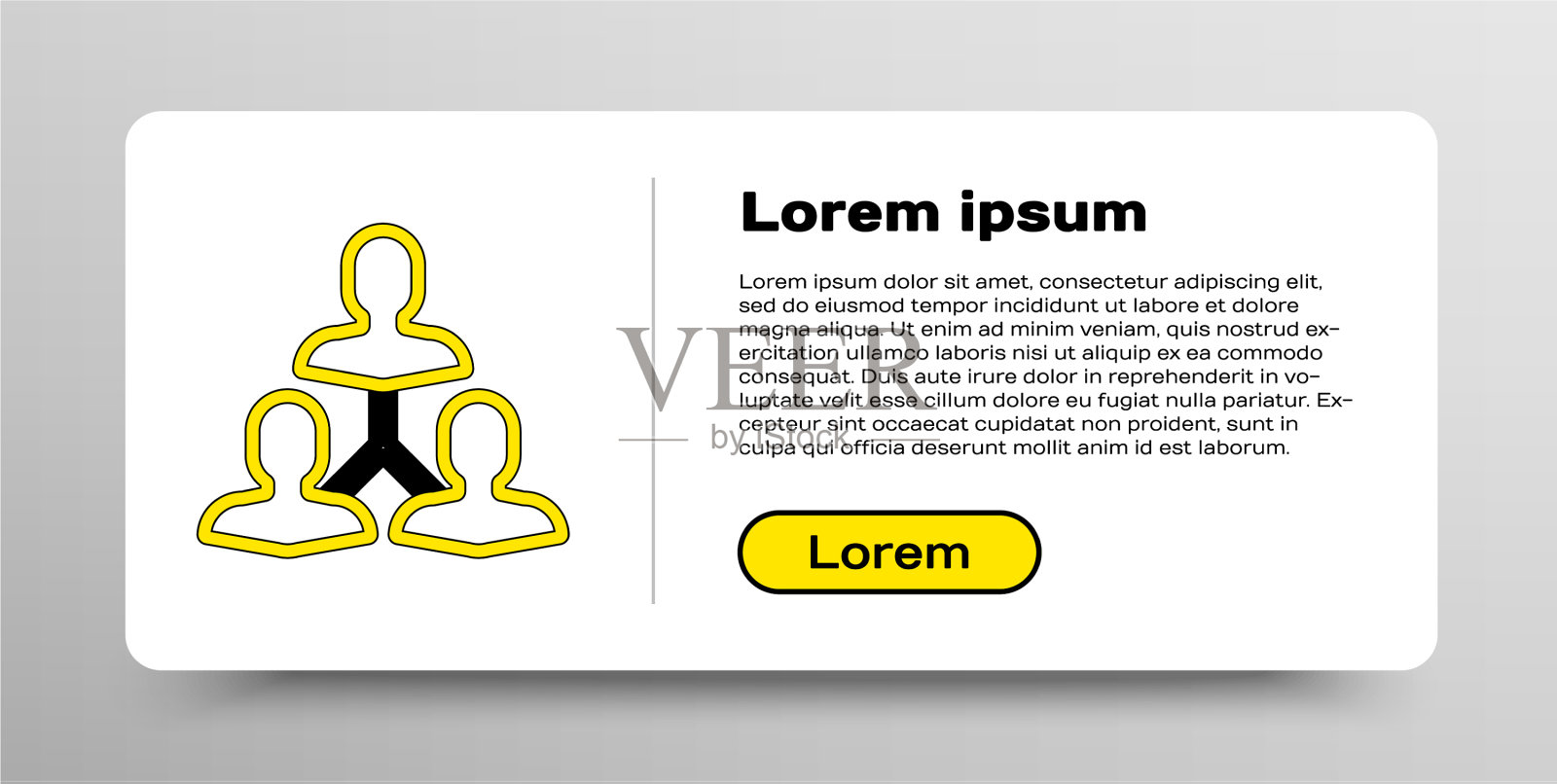 线项目团队基地图标隔离在白色上图标素材