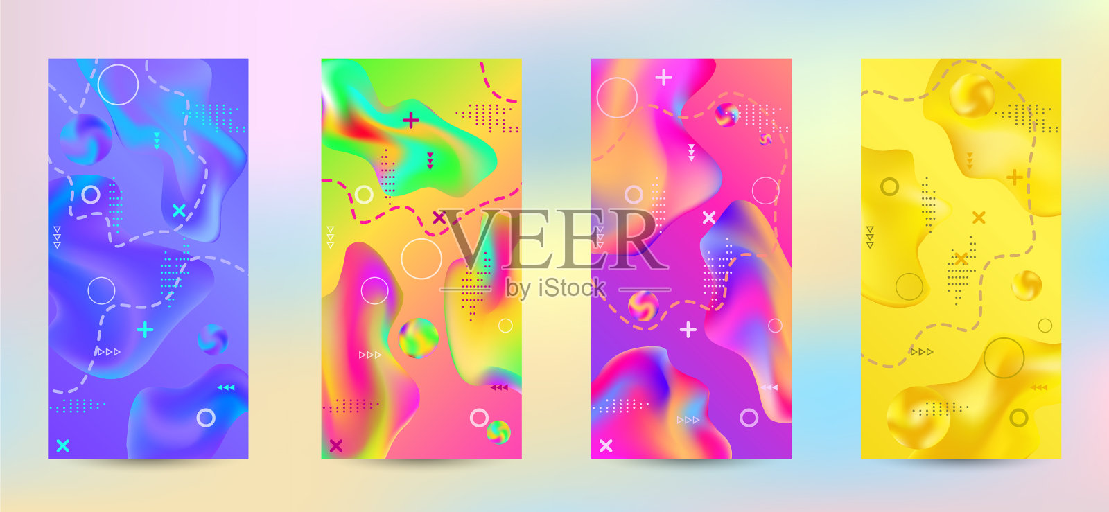 抽象的封面插画图片素材