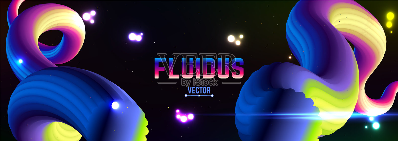 流体彩色渐变背景现代插画图片素材