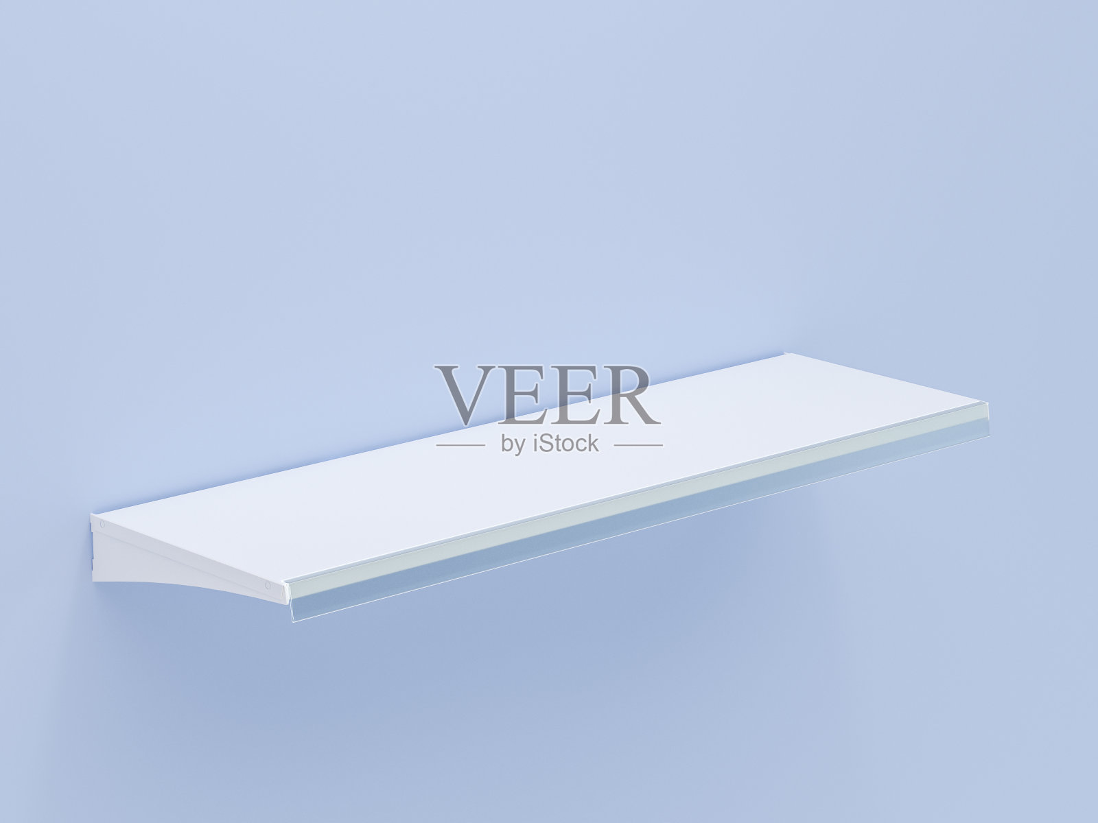 超市3D的空货架照片摄影图片