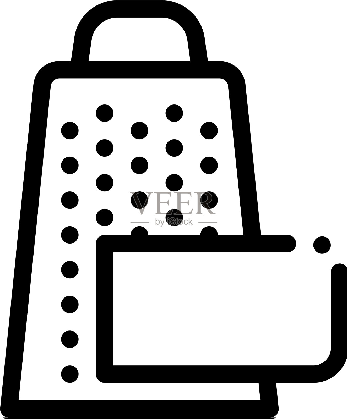 奶酪图标轮廓图标素材