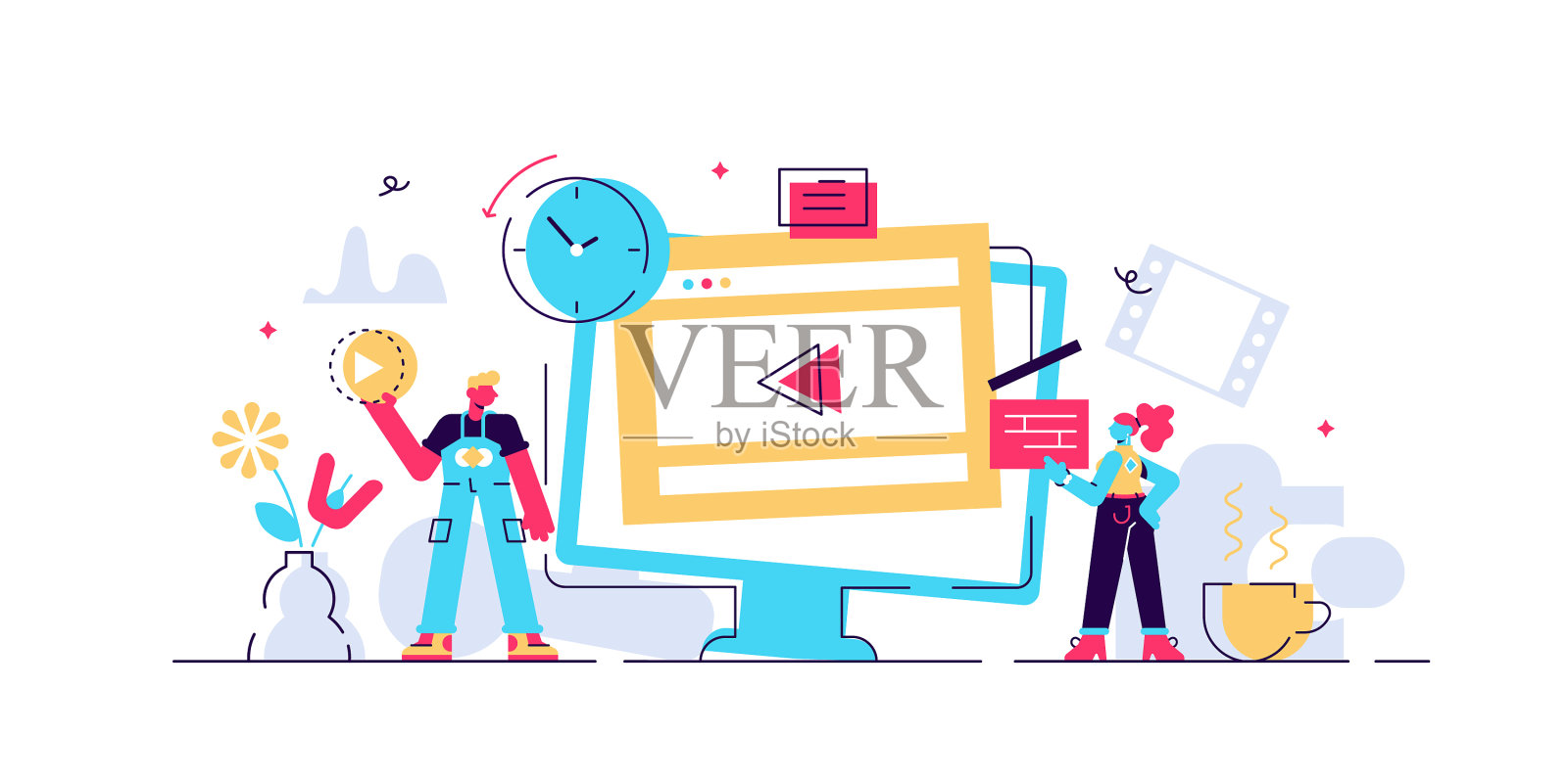 视频编辑器设计元素图片