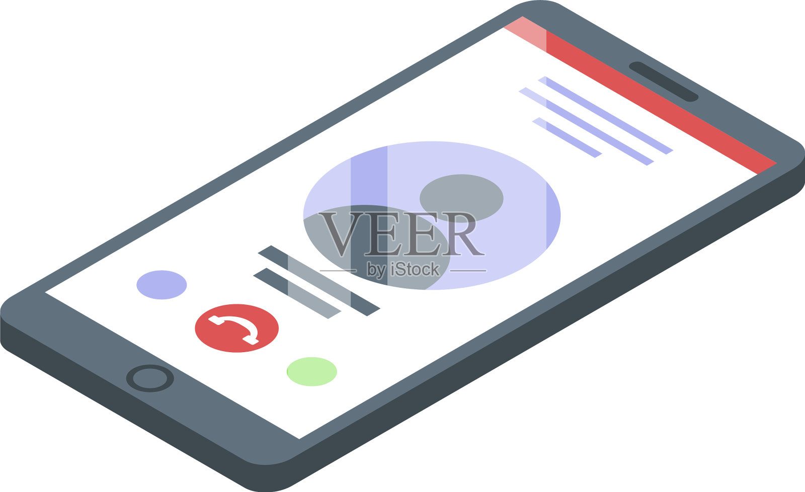 呼叫私人警卫图标等距风格插画图片素材