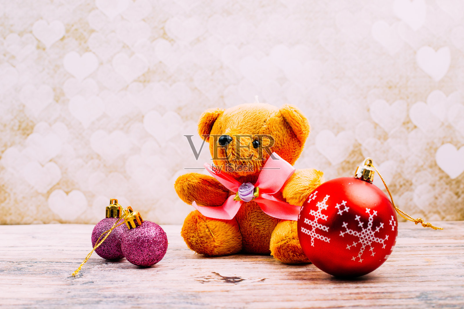 彩色圣诞树装饰背景照片摄影图片