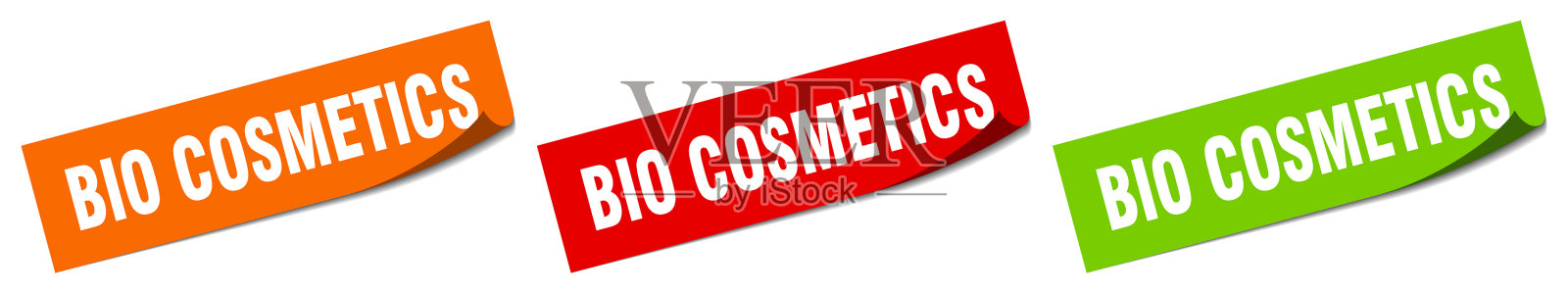 生物化妆品贴纸生物化妆品广场插画图片素材