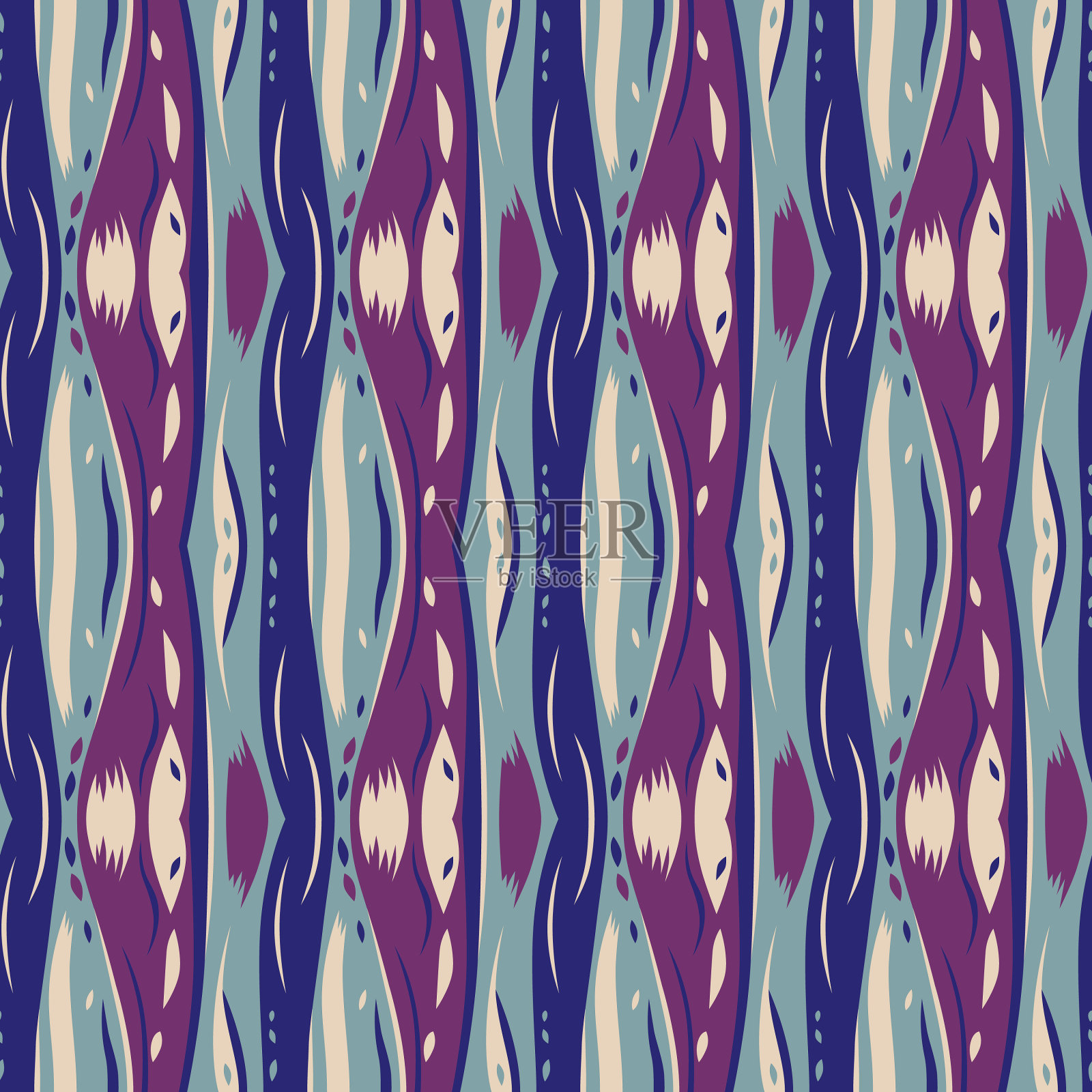 抽象的垂直条纹无缝图案插画图片素材