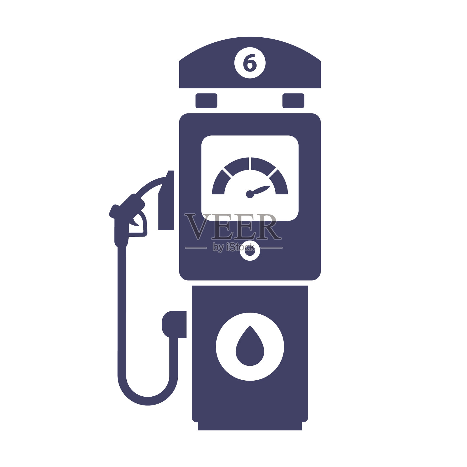 加油站图标上的白色背景购买汽油设计元素图片