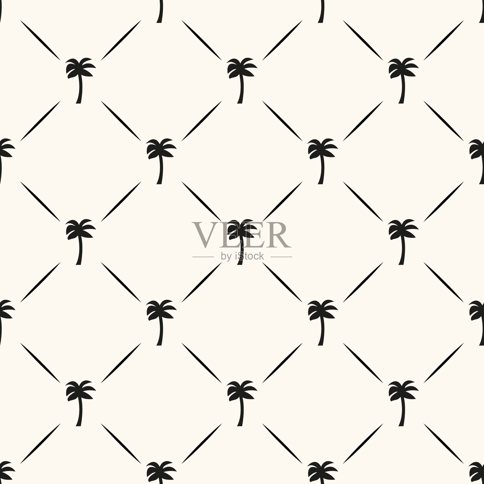 无缝几何热带图案插画图片素材