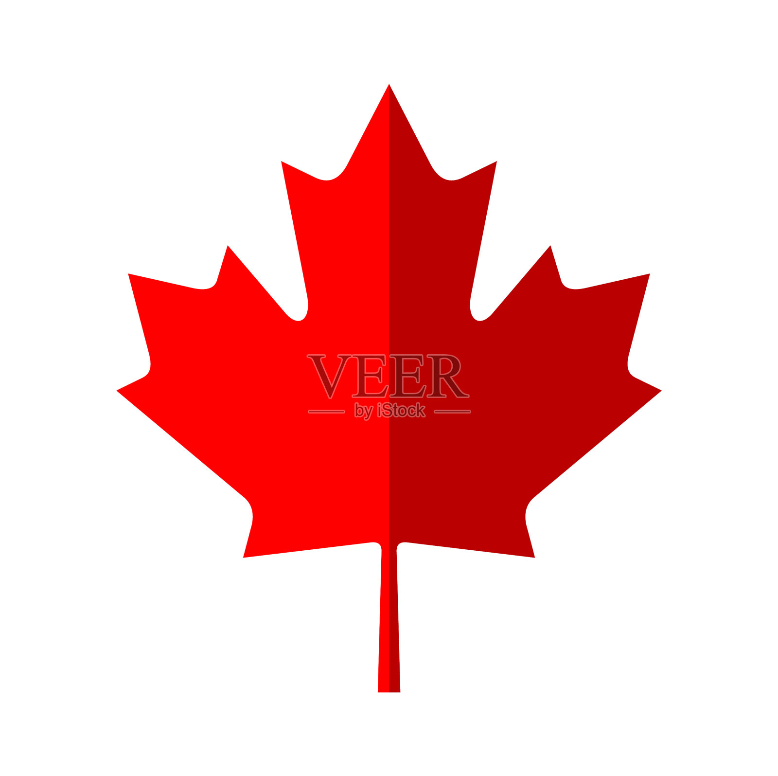 加拿大枫叶图标简单插画图片素材