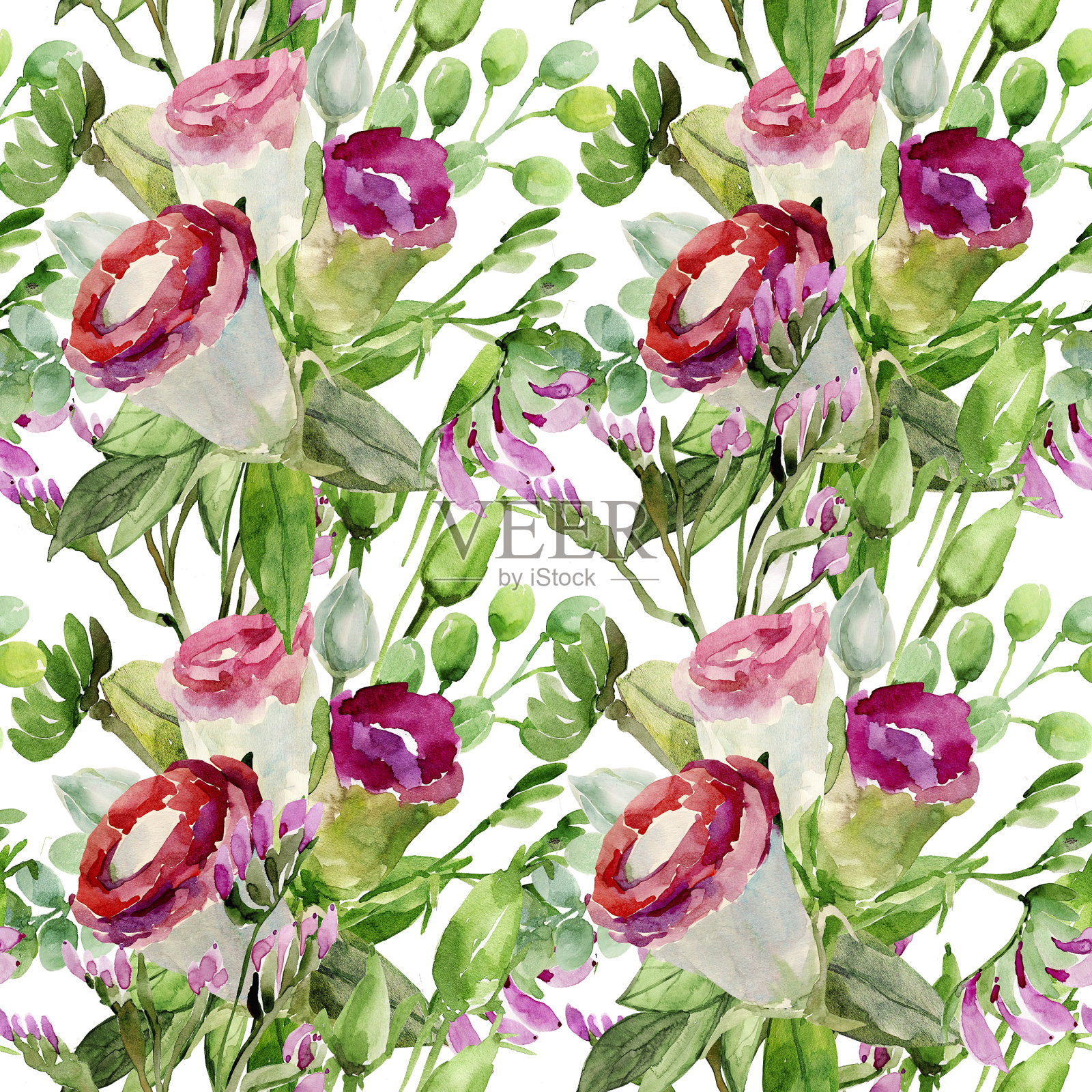 不同的花束插画图片素材