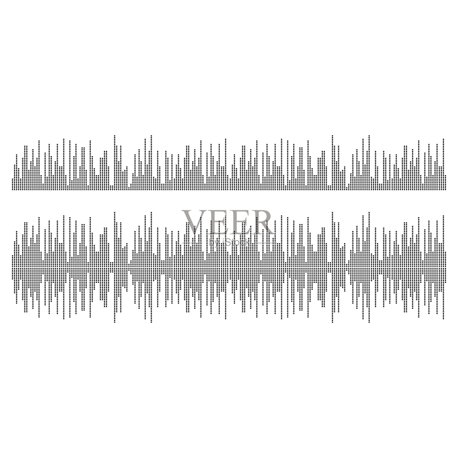 声波矢量插图设计模板插画图片素材