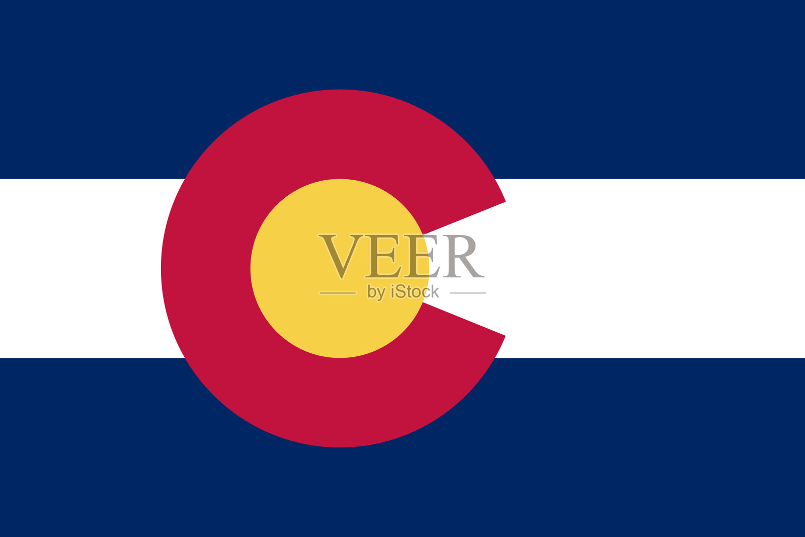 科罗拉多州的国旗插画图片素材