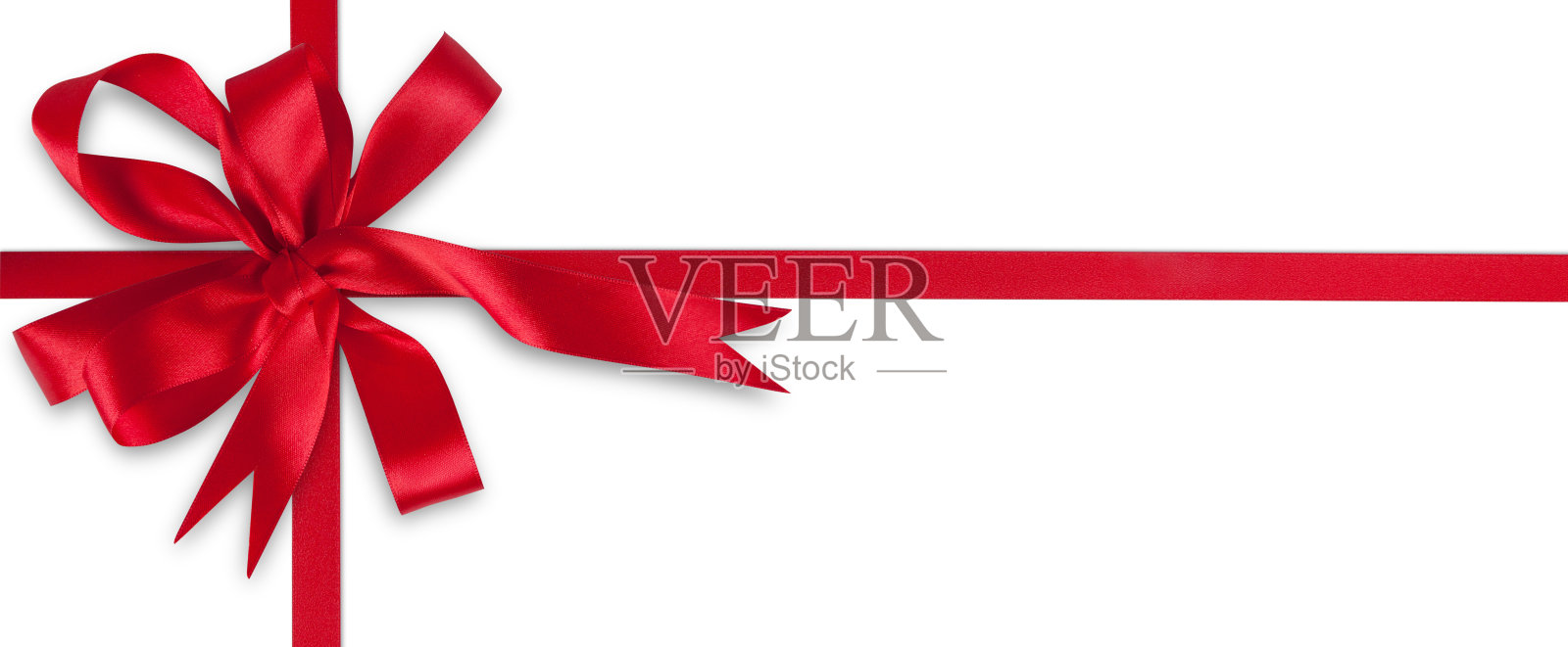 闪亮缎带圣诞新年贺卡照片摄影图片