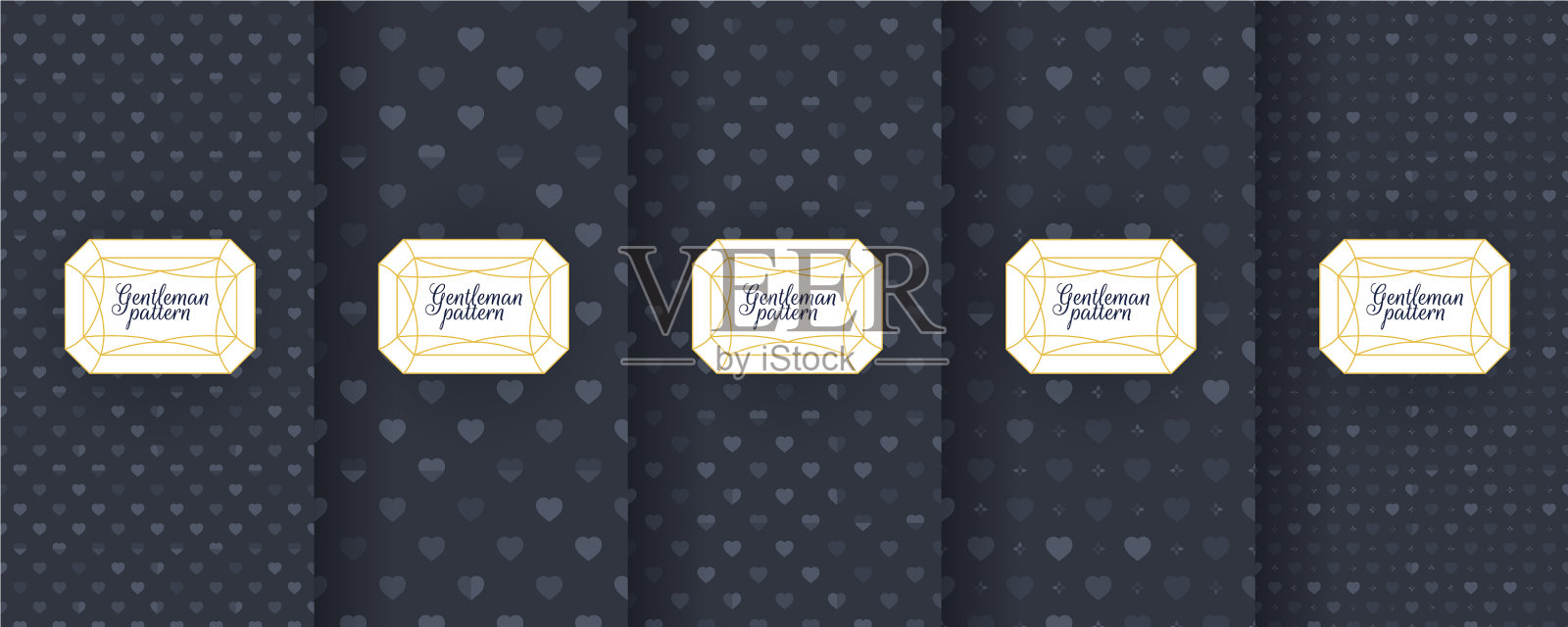 设置黑暗的复古无缝背景插画图片素材