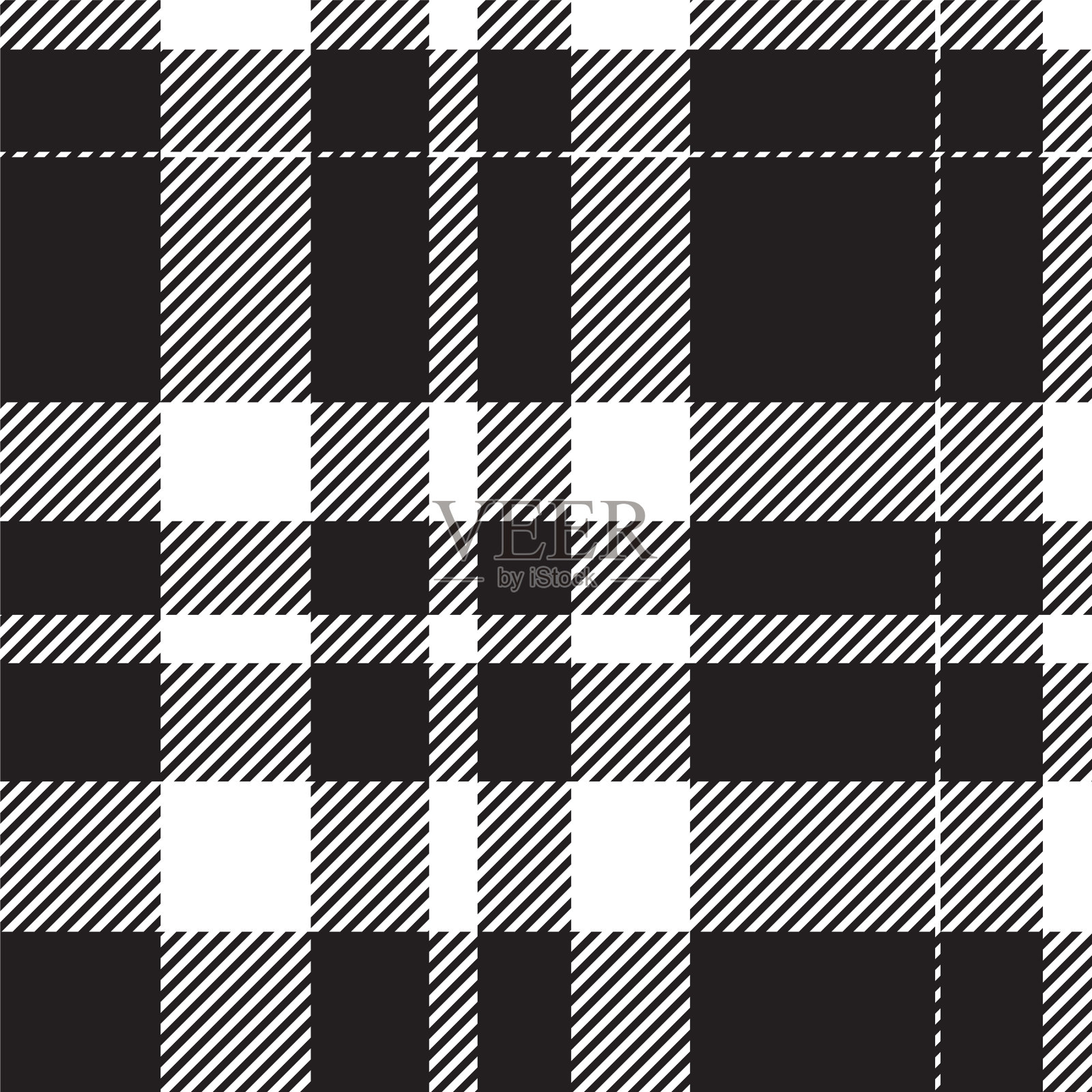 苏格兰格子无缝格子图案复古插画图片素材