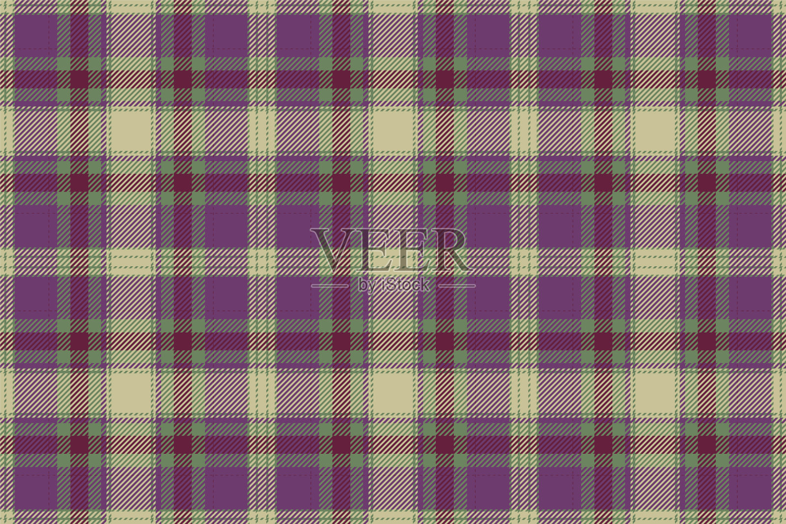 苏格兰格子无缝格子图案复古插画图片素材