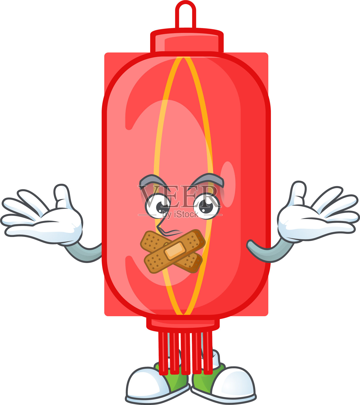 无声的中国传统纸质吉祥物设计元素图片