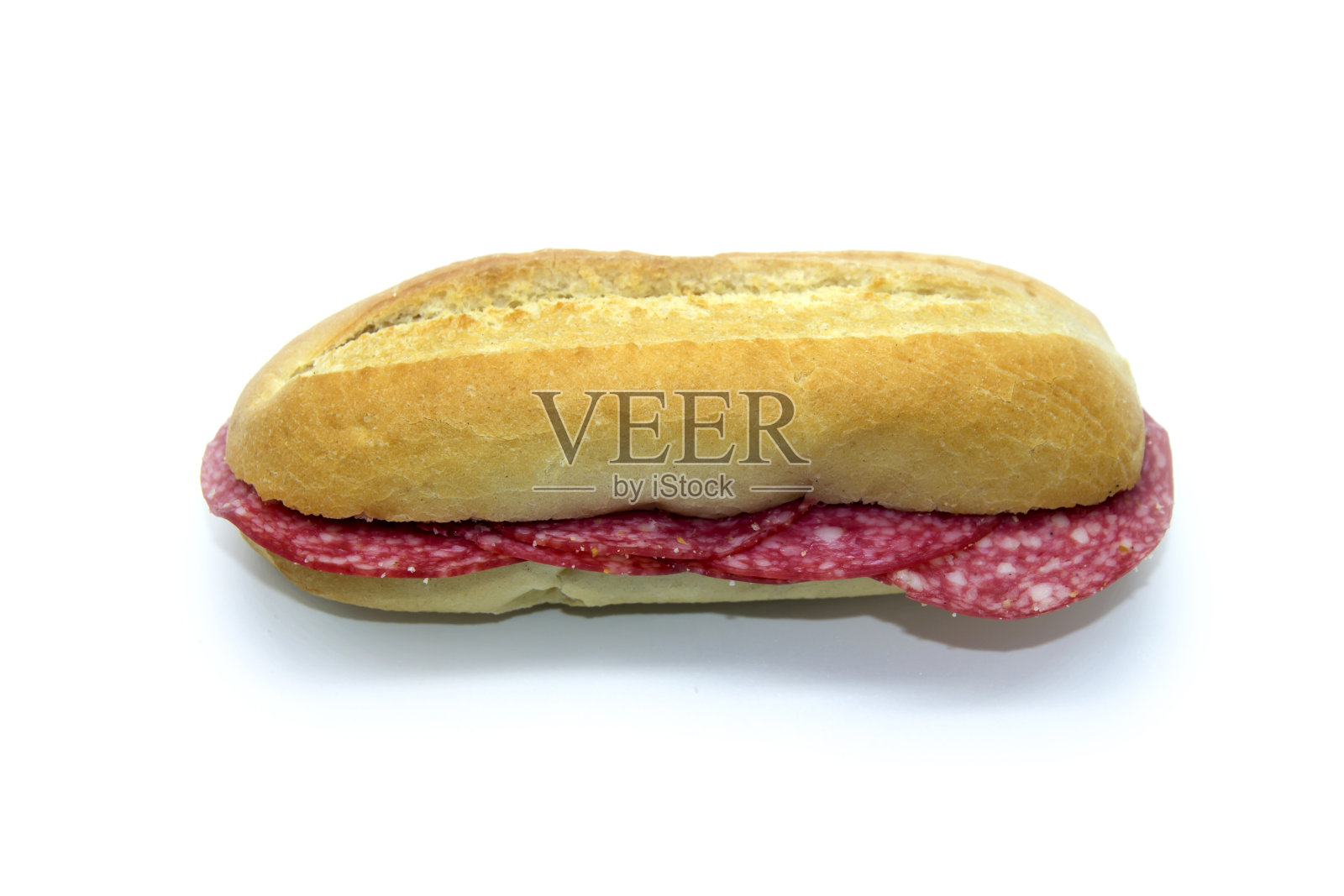 意大利香肠三明治照片摄影图片