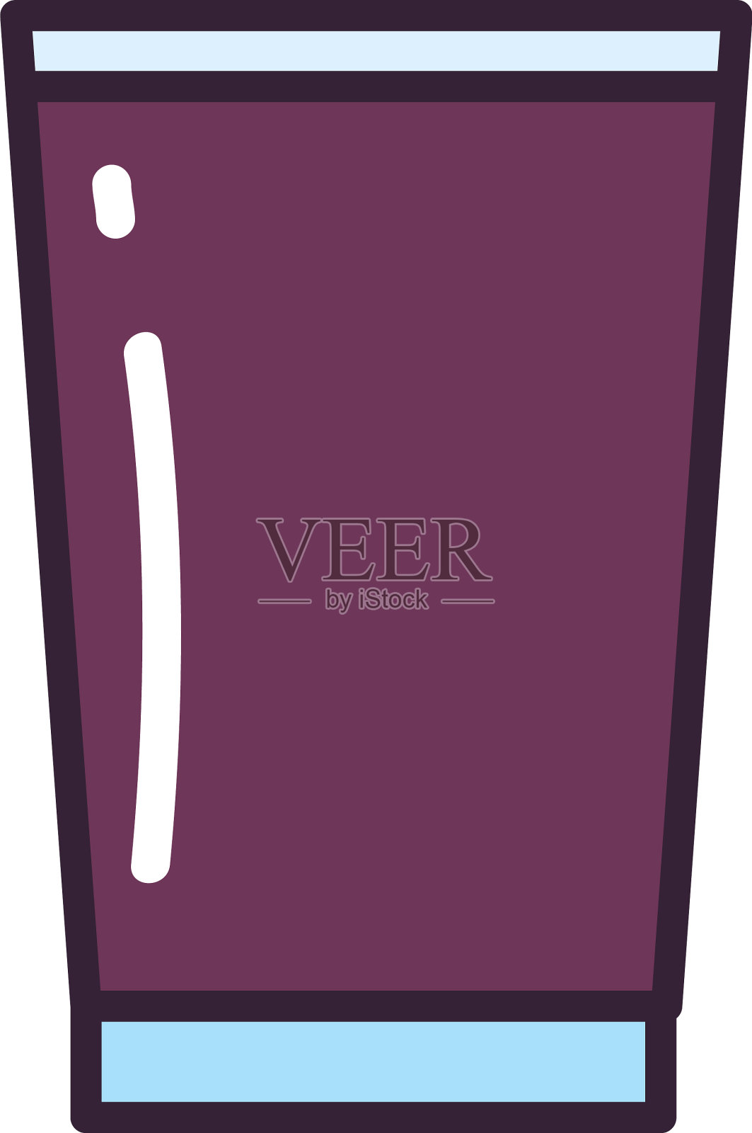 啤酒杯的线条和填充风格的图标设计设计元素图片