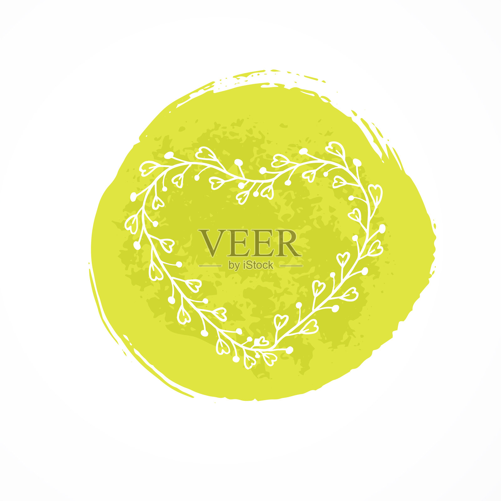 心形的花架插画图片素材