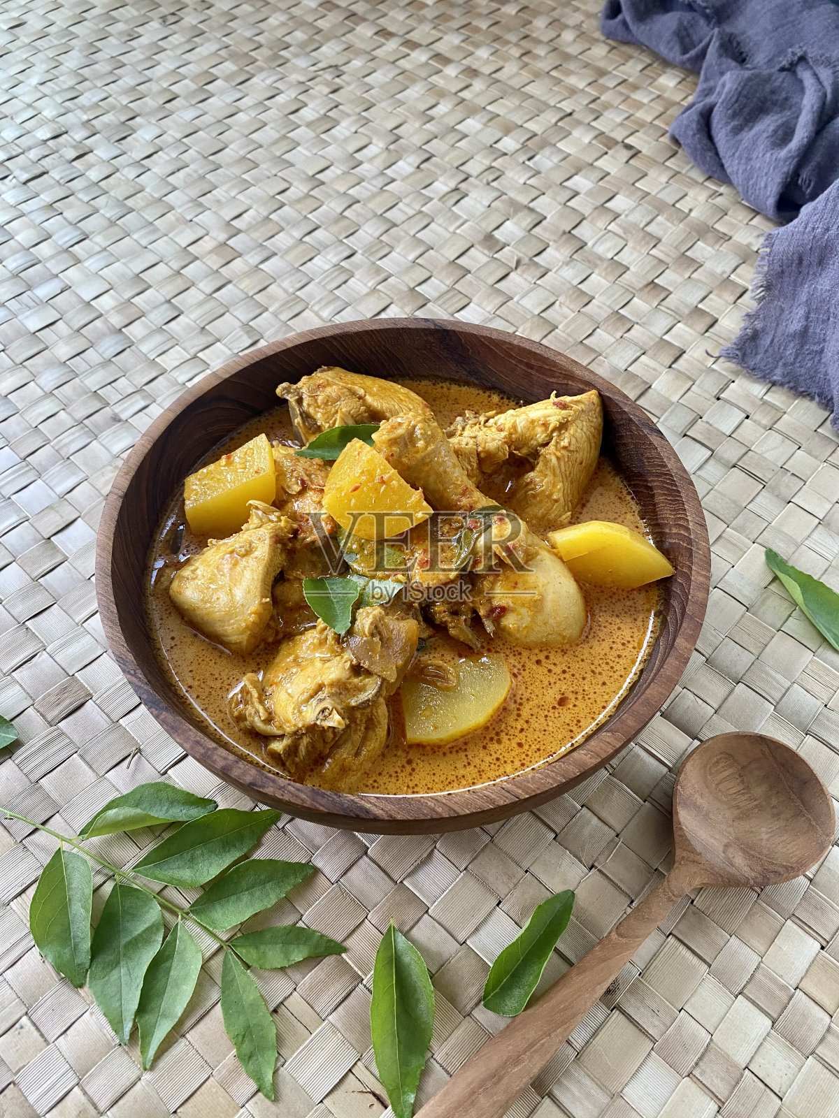 咖喱鸡照片摄影图片