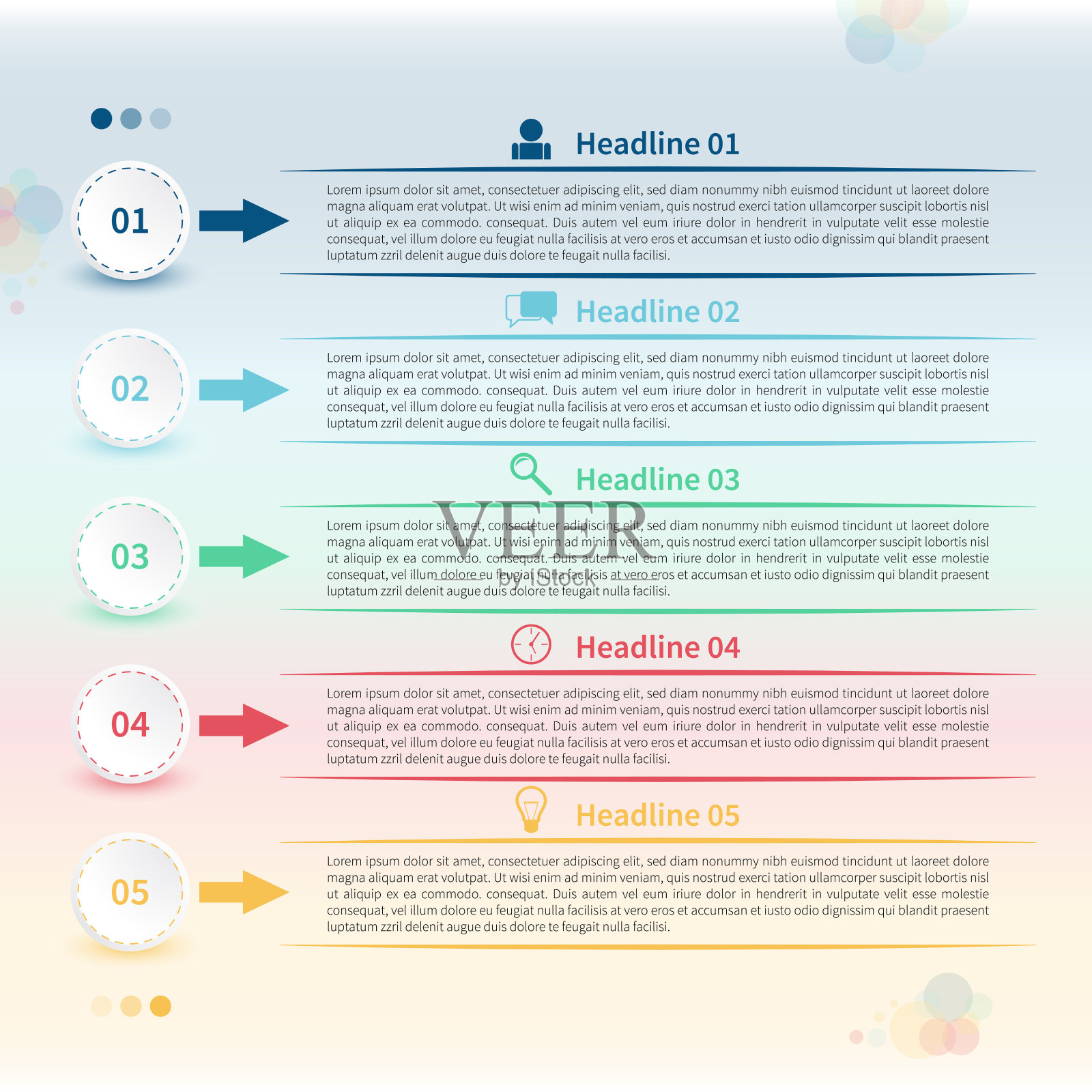 信息图表的时间表插画图片素材