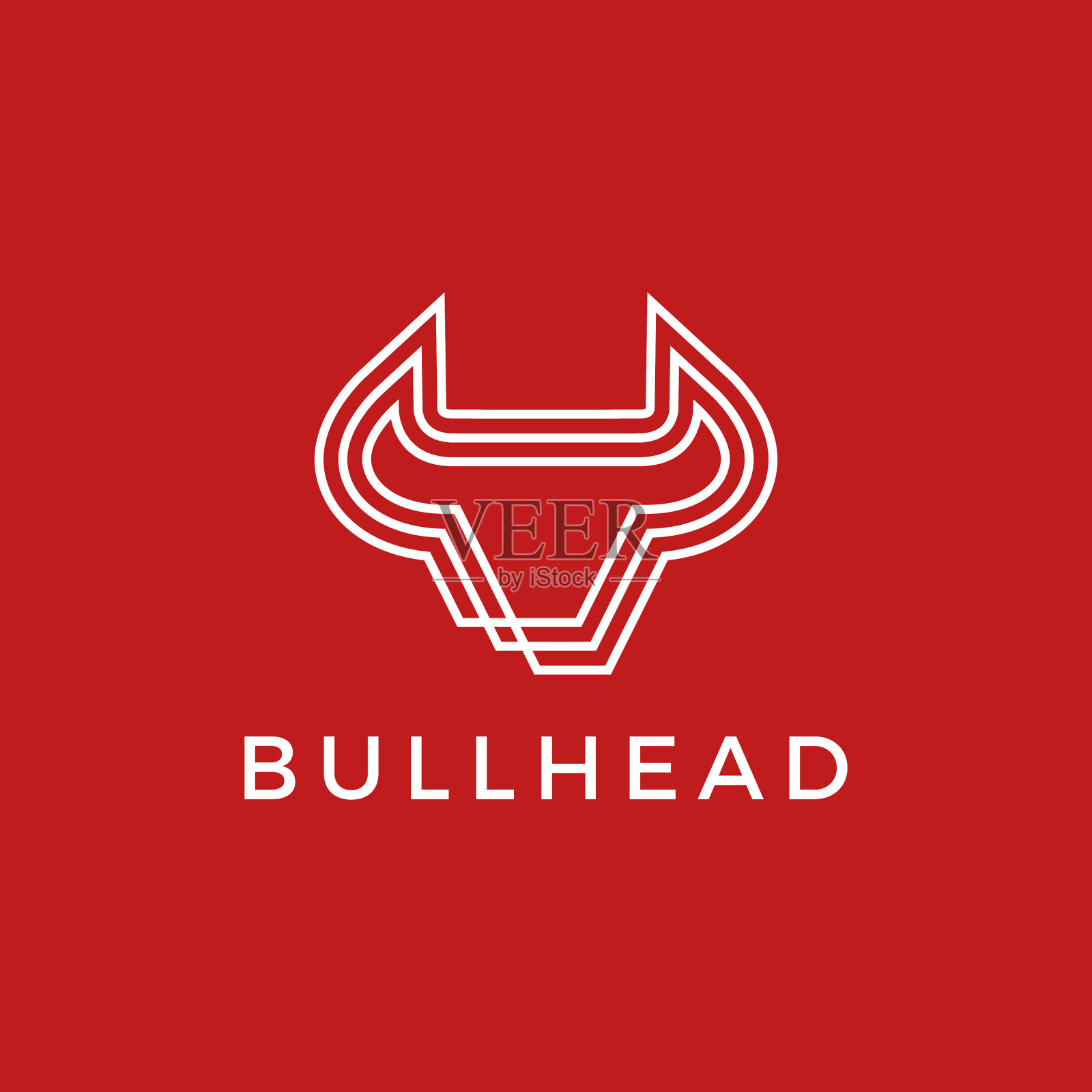 牛头标志图标插画图片素材