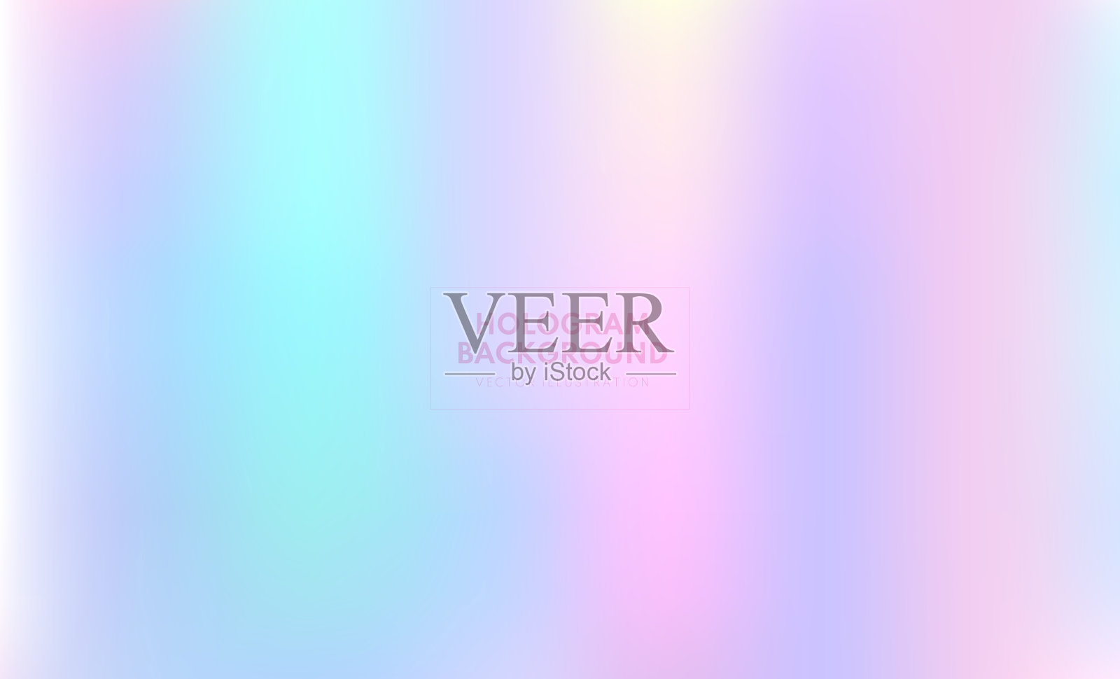 荧光全息图霓虹glitch纹理背景。模糊的彩虹美人鱼背景。液体颜色霓虹背景。模糊的全息纹理渐变墙纸。插画图片素材