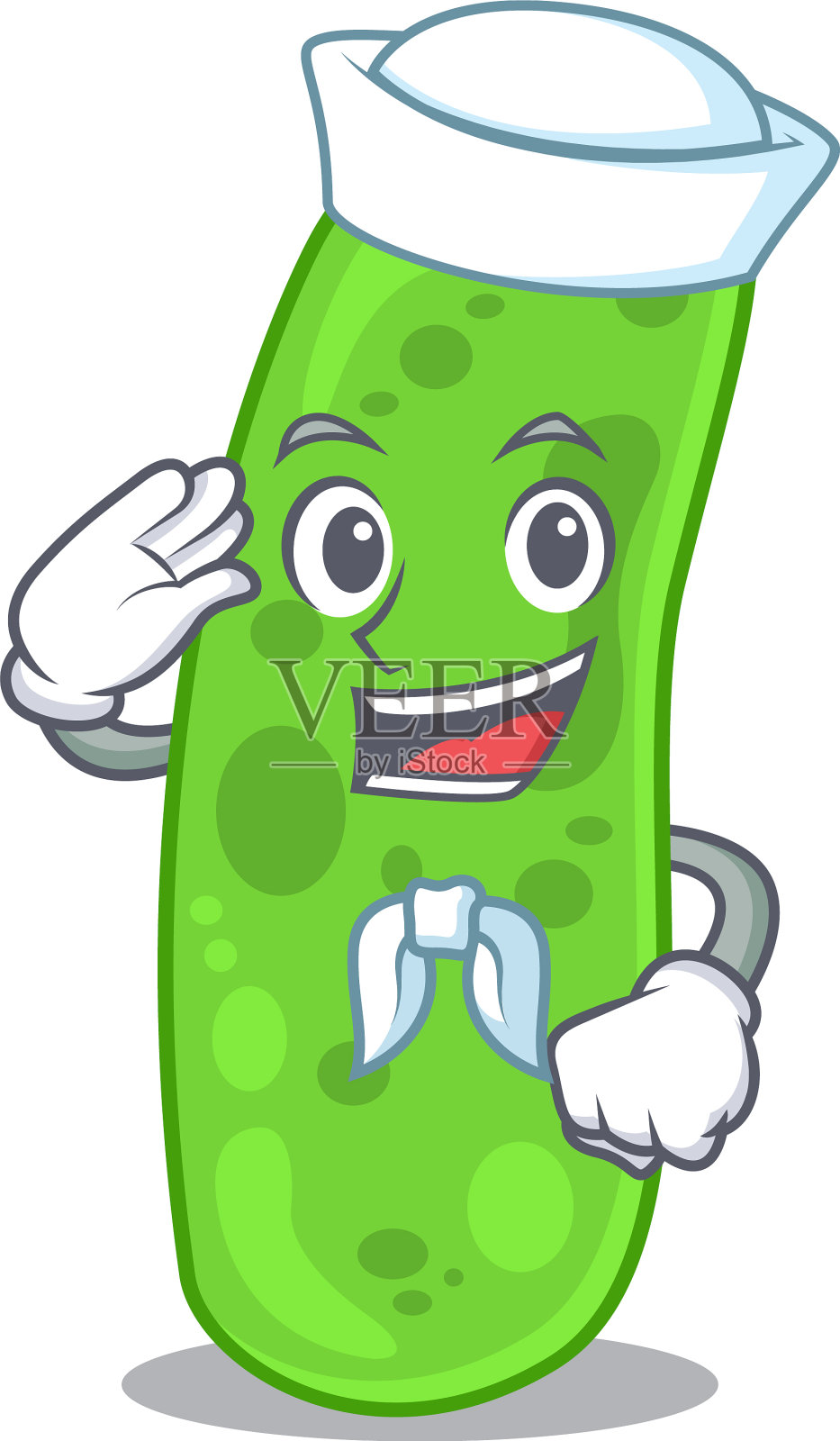 水手卡通人物丙酸杆菌插画图片素材